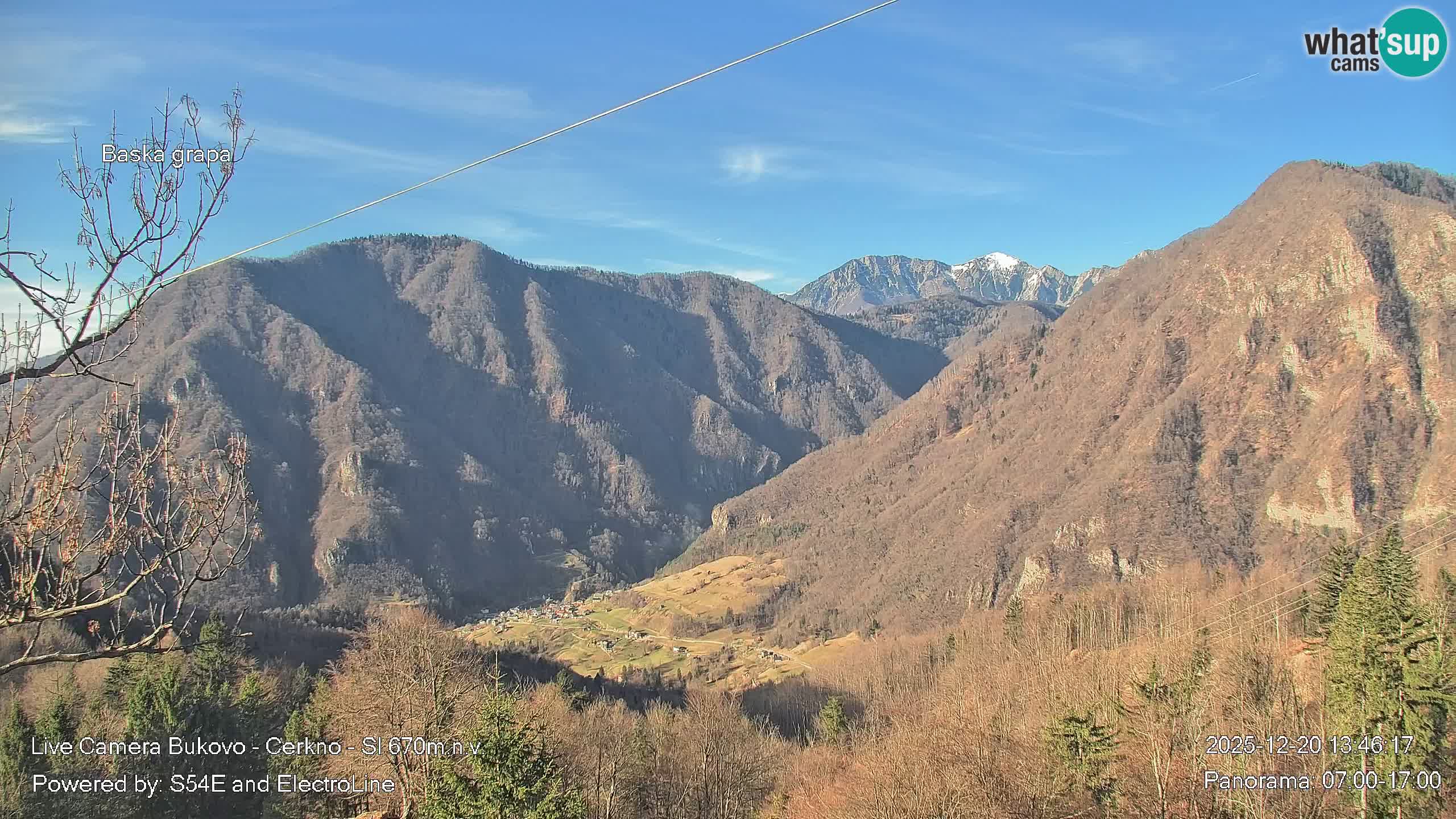 Webcam Bukovo – Baška grapa | Cerkno | Slovénie