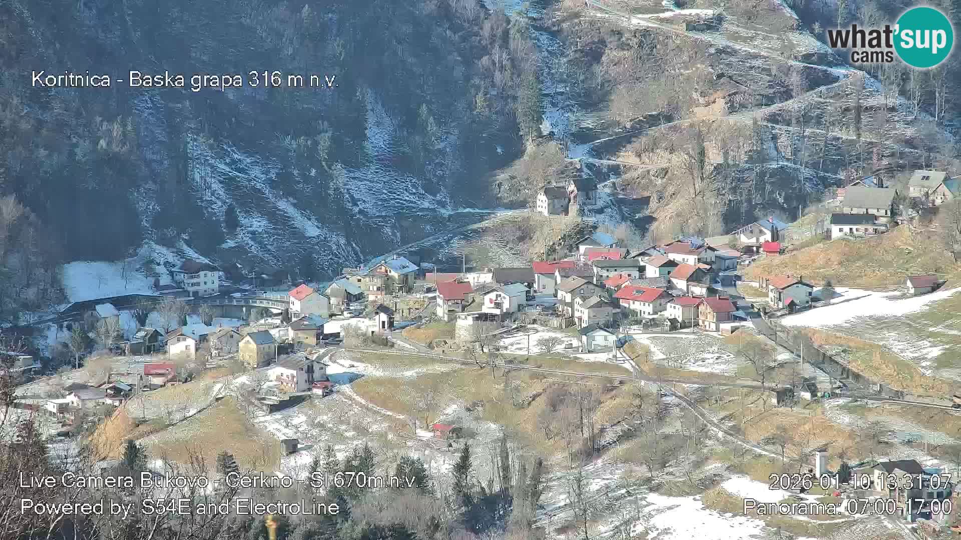 Bukovo Webcam – Baška grapa | Cerkno | Slowenien