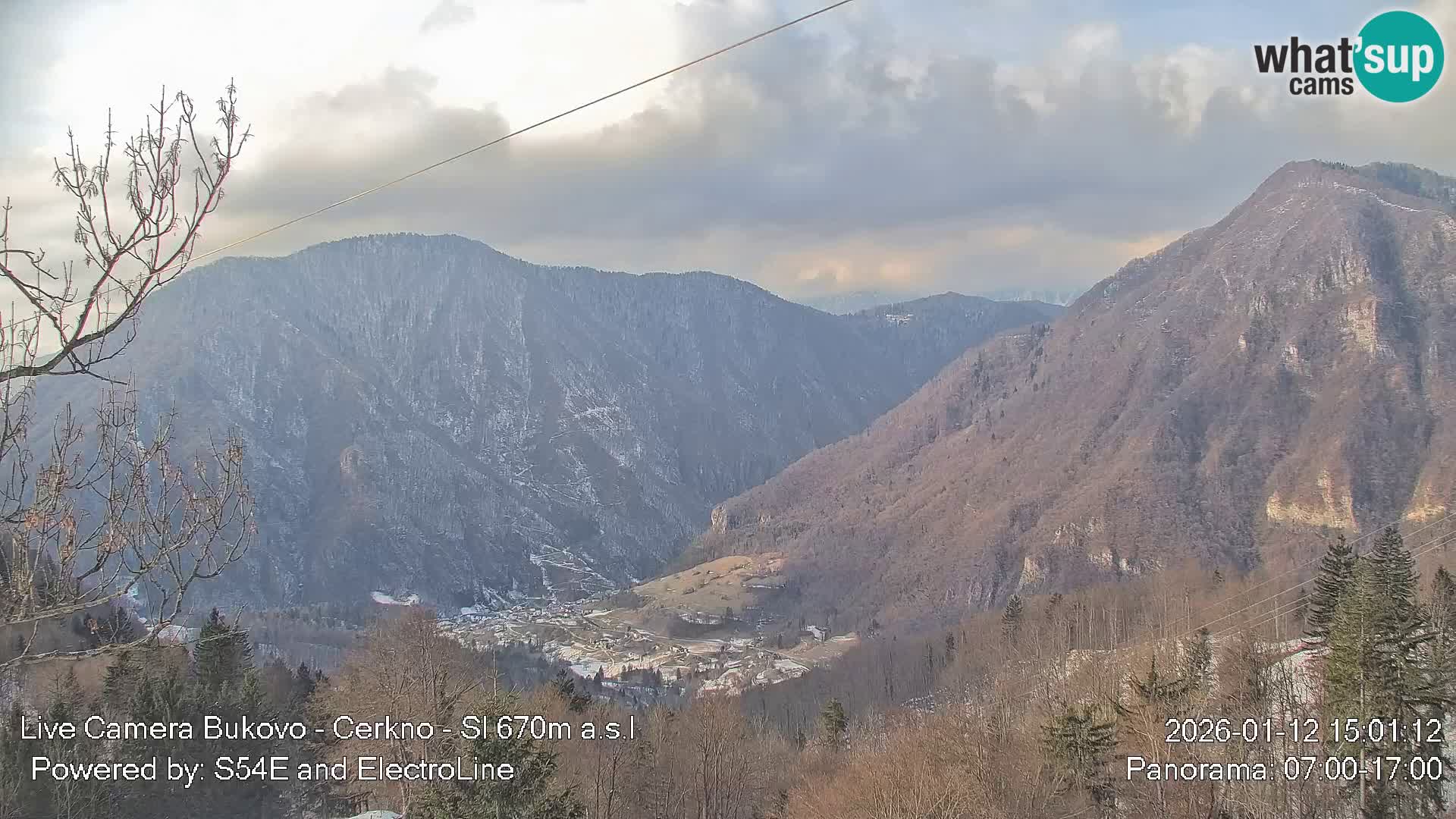 Webcam Bukovo – Baška grapa | Cerkno | Slovénie