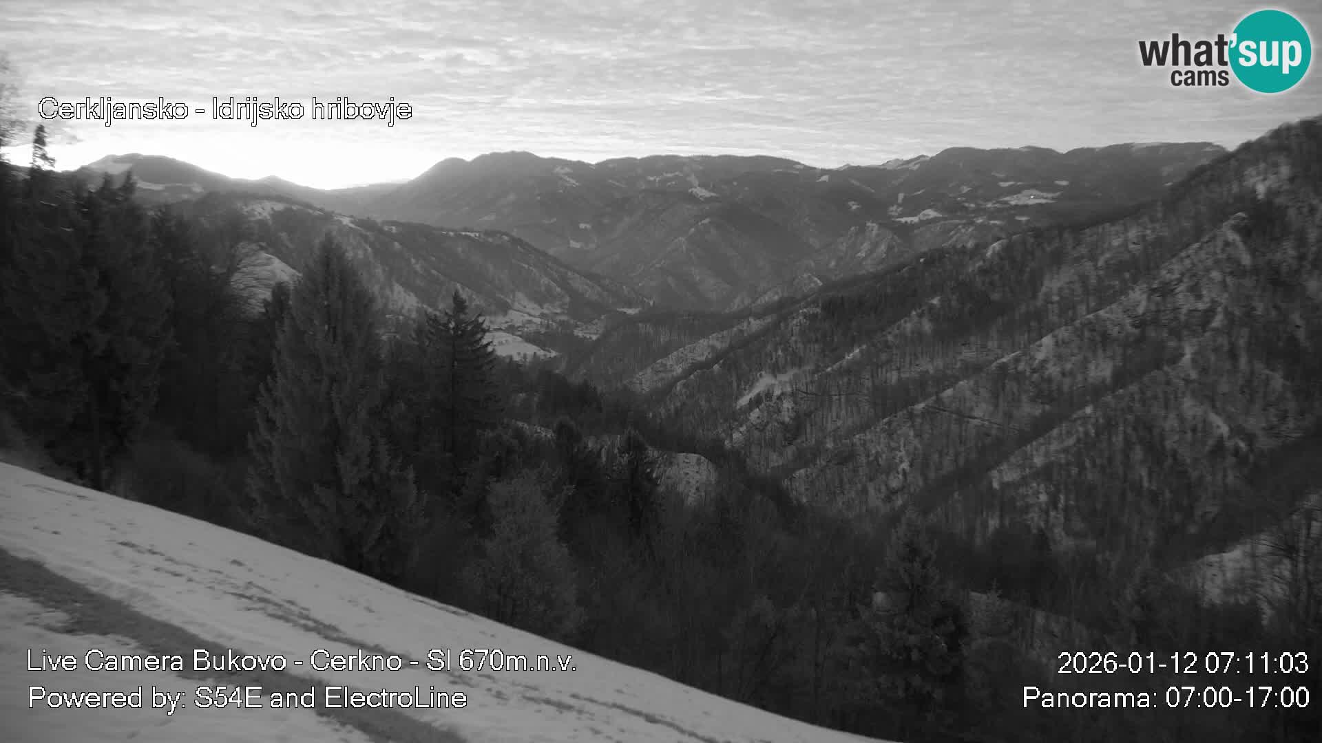 Webcam Bukovo – Baška grapa | Cerkno | Slovénie