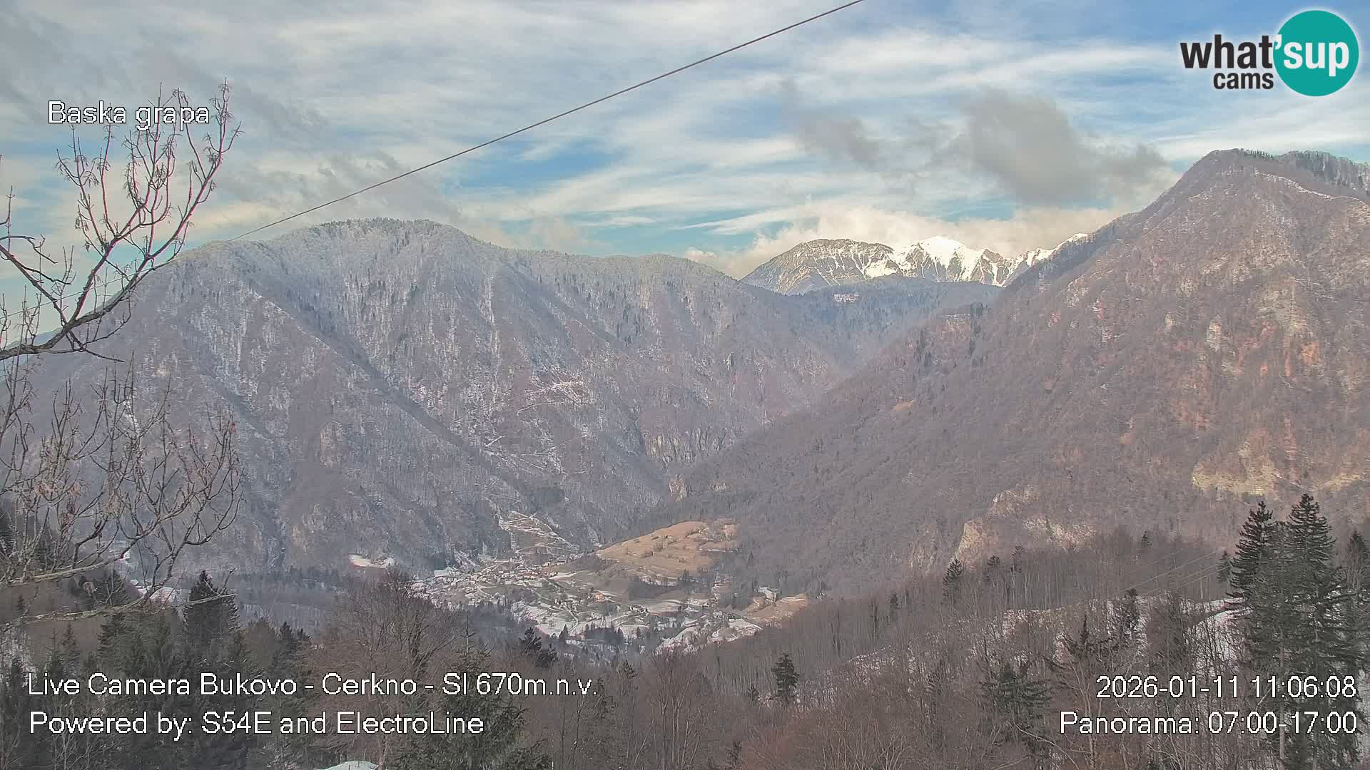 Webcam Bukovo – Baška grapa | Cerkno | Slovénie
