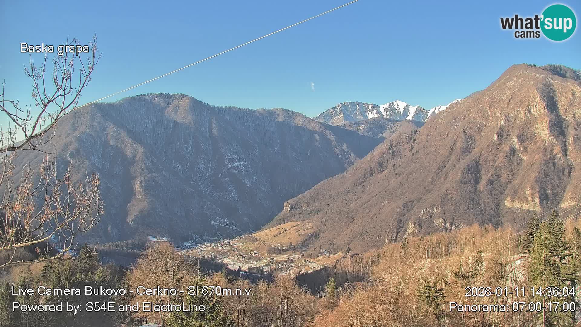 Webcam Bukovo – Baška grapa | Cerkno | Slovénie
