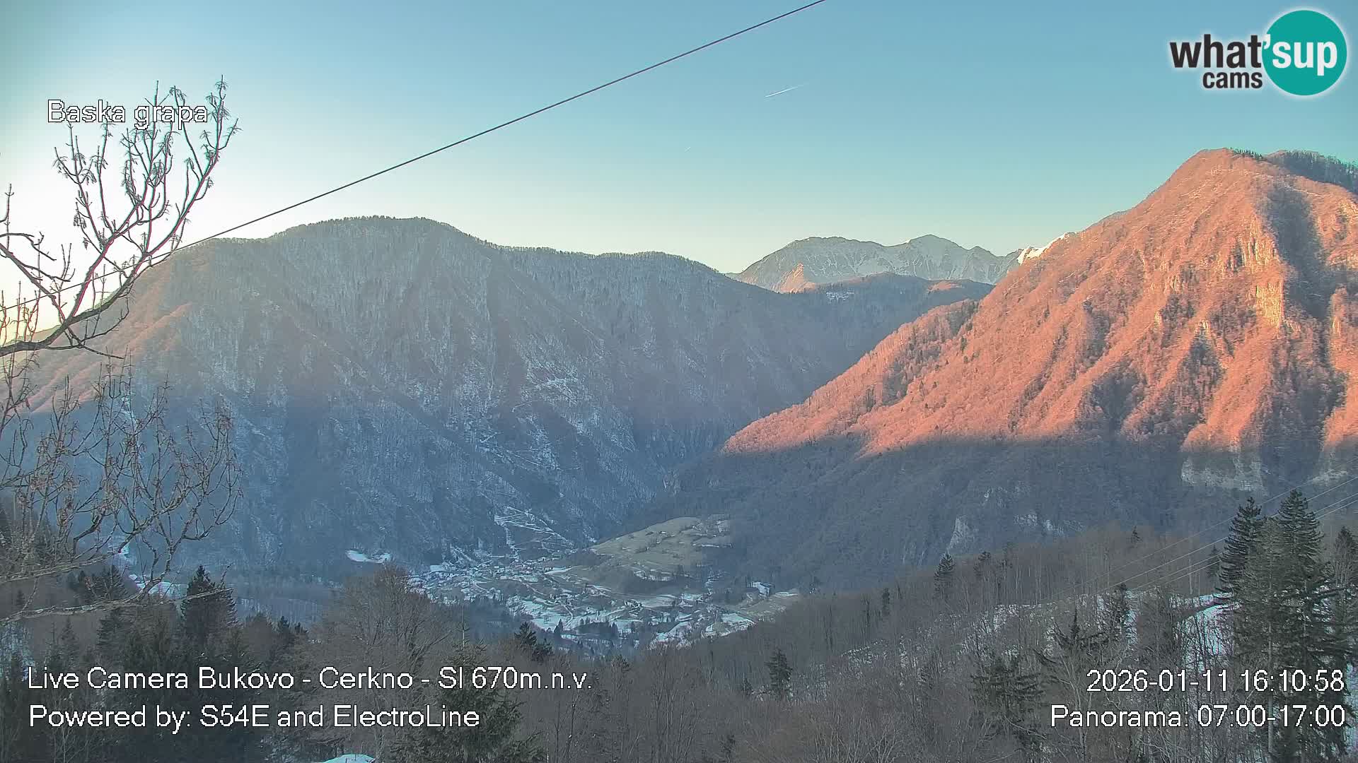 Webcam Bukovo – Baška grapa | Cerkno | Slovénie