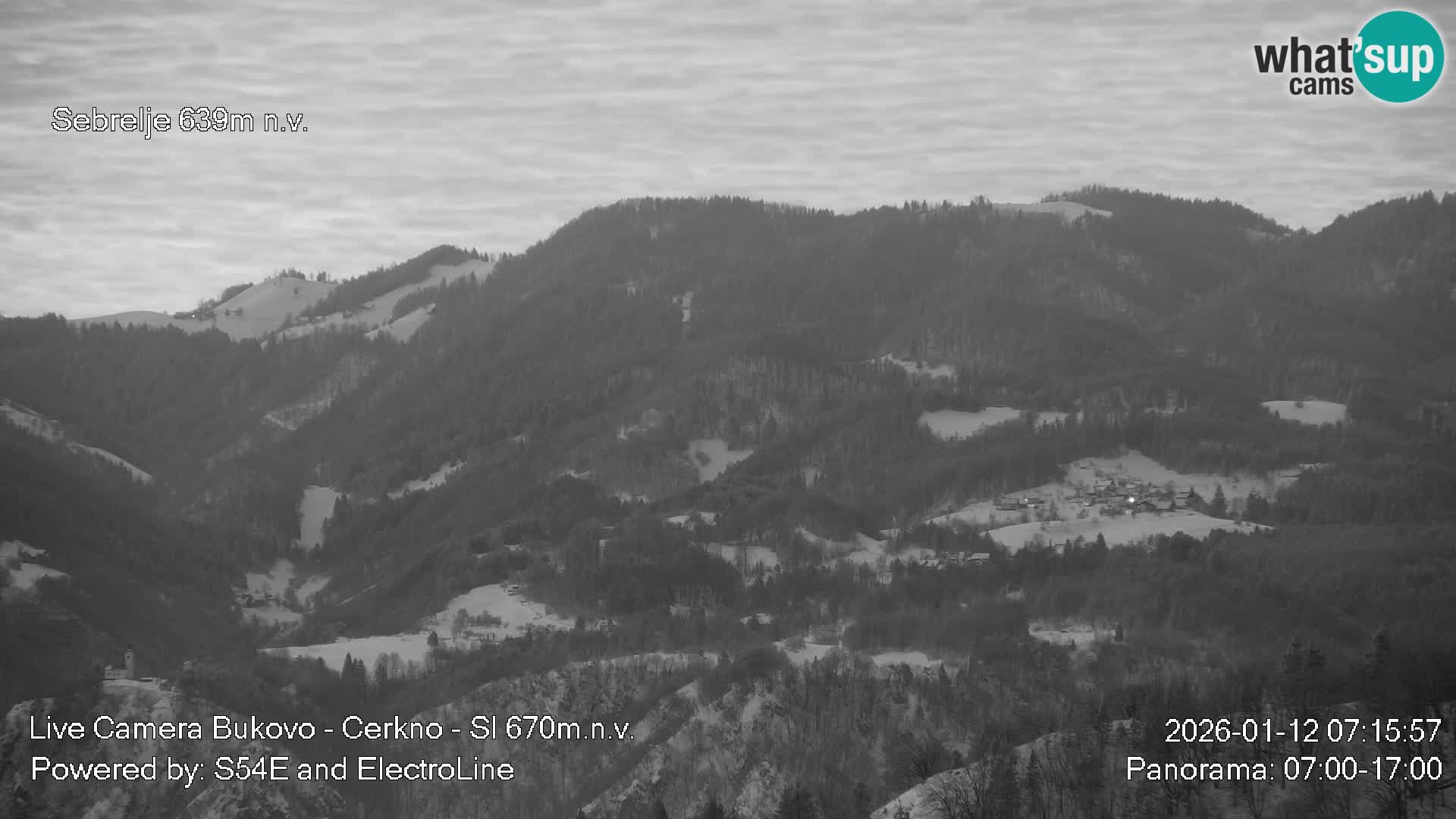 Webcam Bukovo – Baška grapa | Cerkno | Slovénie