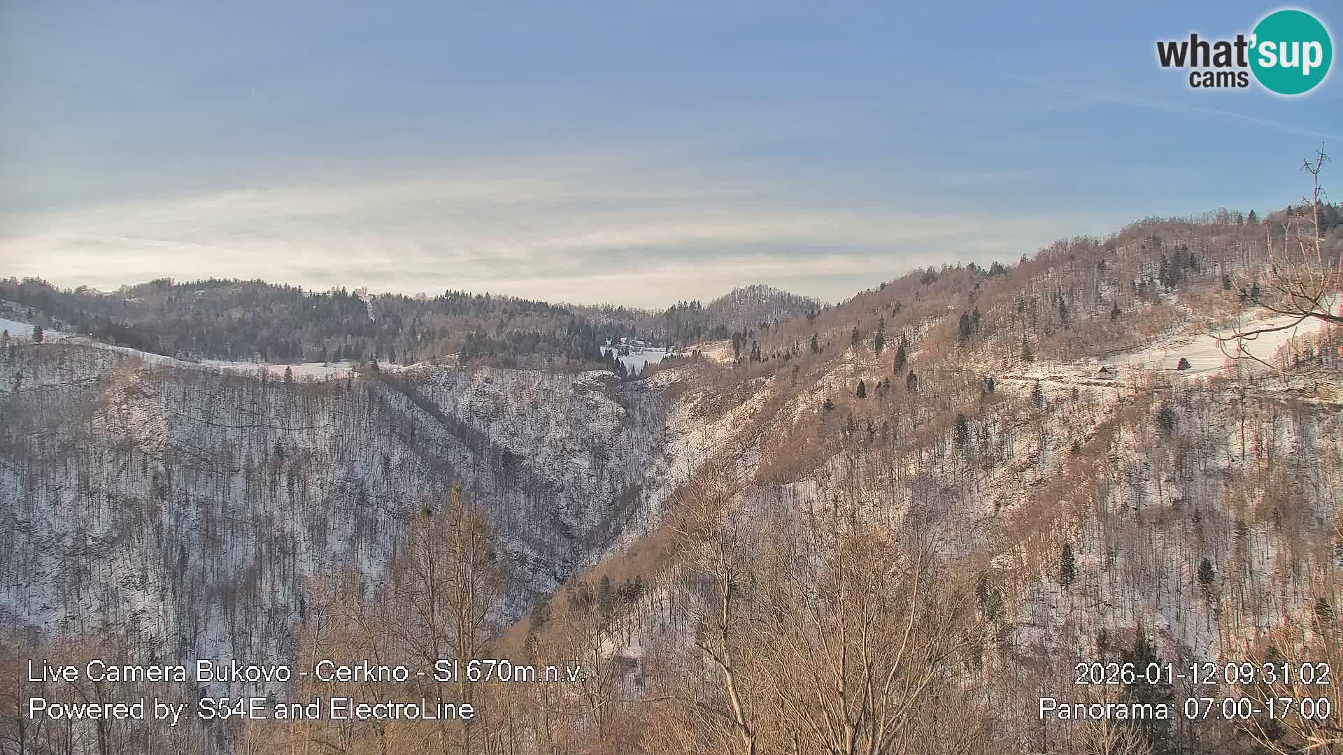 Webcam Bukovo – Baška grapa | Cerkno | Slovénie