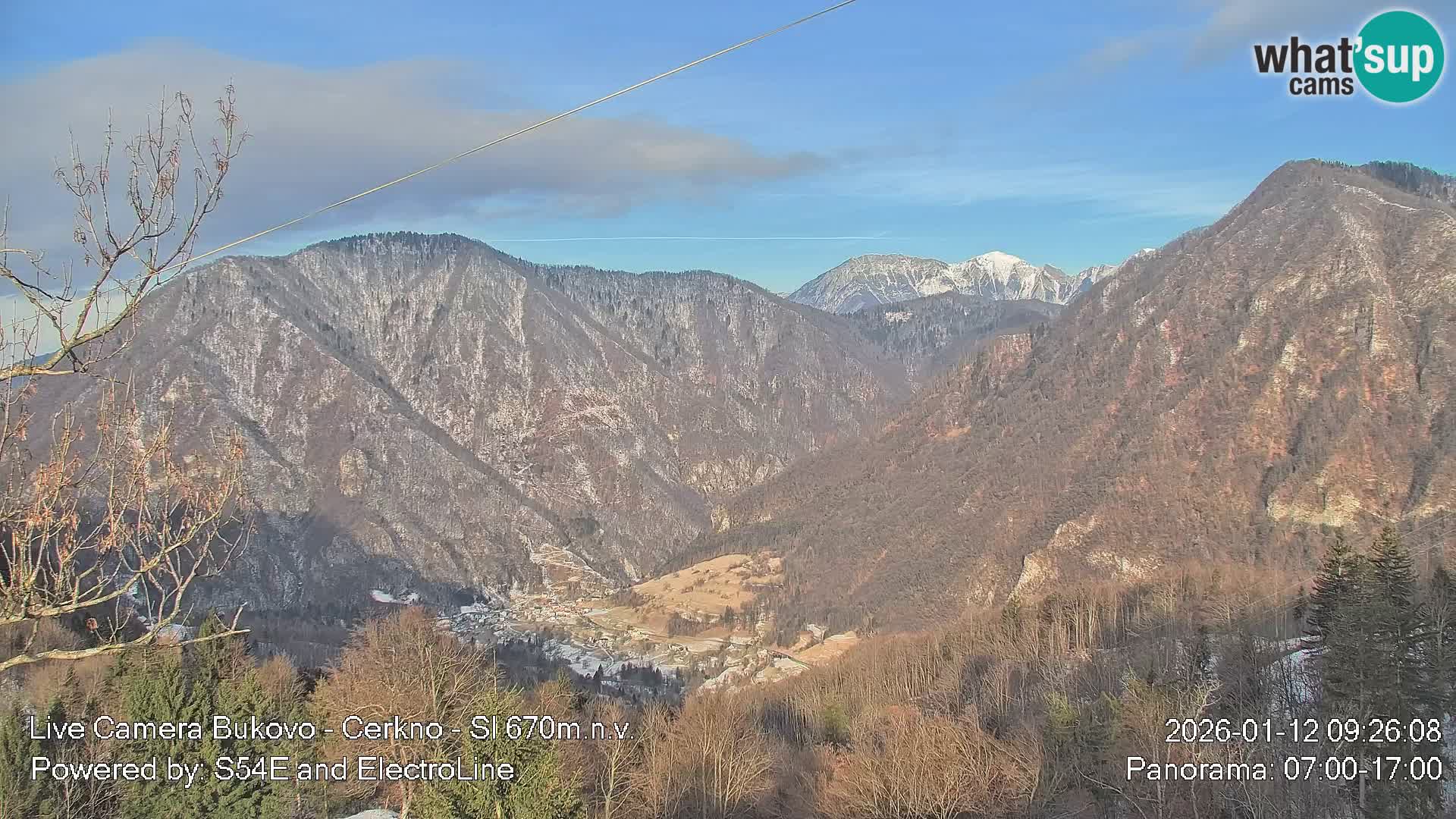 Webcam Bukovo – Baška grapa | Cerkno | Slovénie
