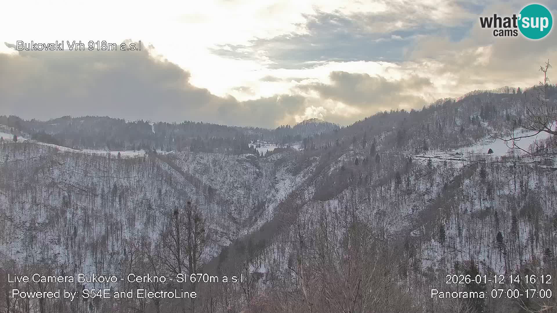 Webcam Bukovo – Baška grapa | Cerkno | Slovenia
