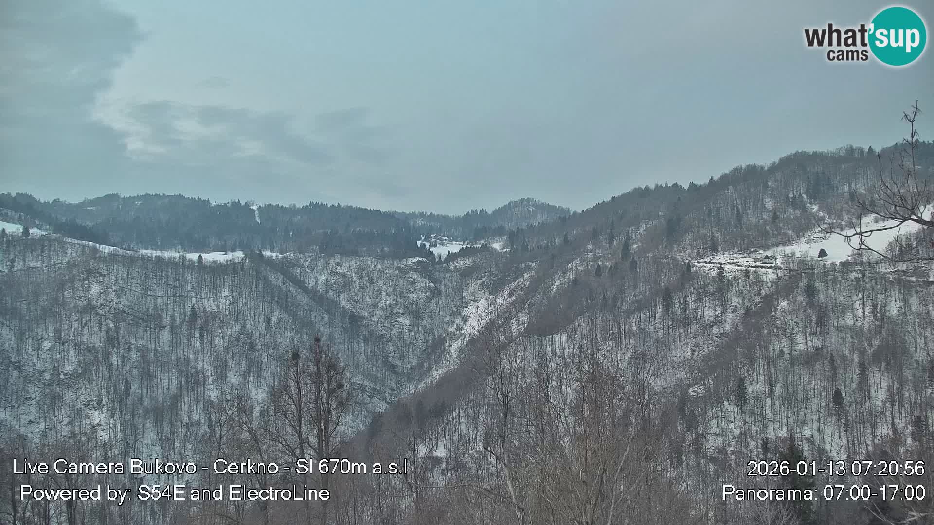 Web kamera Bukovo – Baška grapa | Cerkno | Slovenija