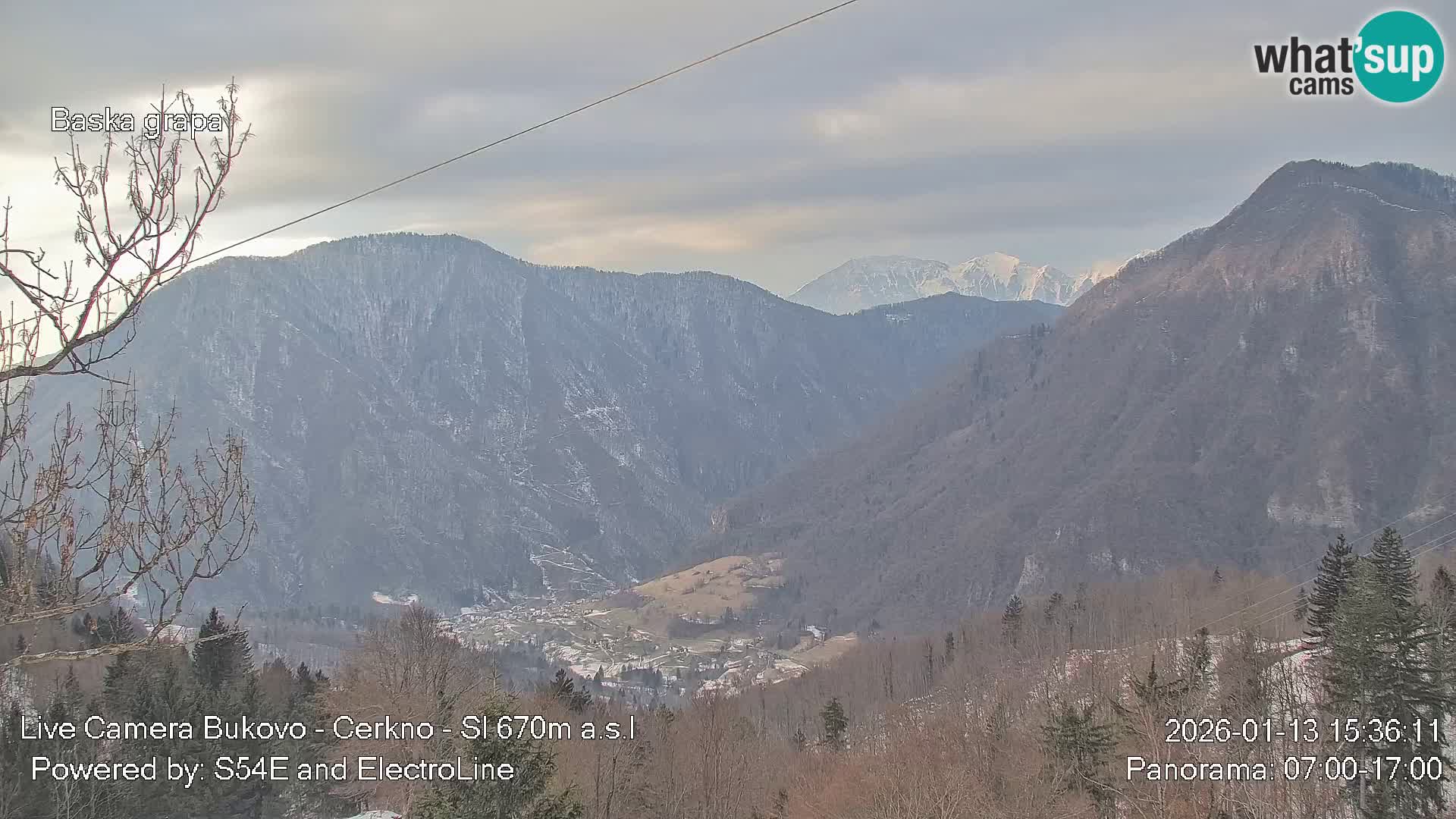 Webcam Bukovo – Baška grapa | Cerkno | Slovénie