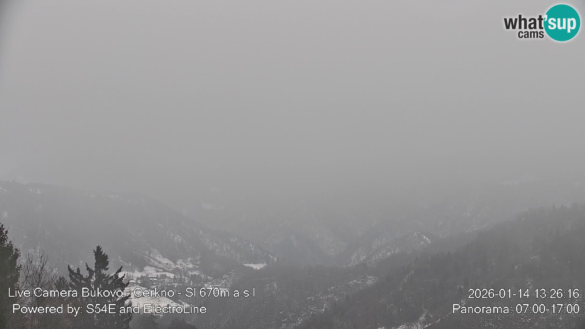 Web kamera Bukovo – Baška grapa | Cerkno | Slovenija