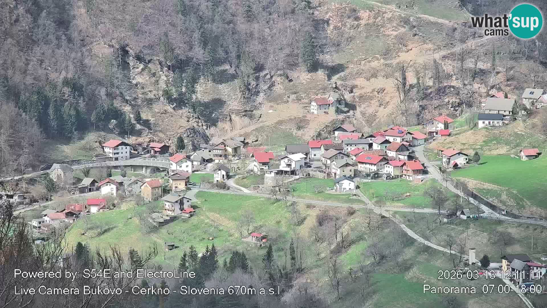 Webcam Bukovo – Baška grapa | Cerkno | Slovenia