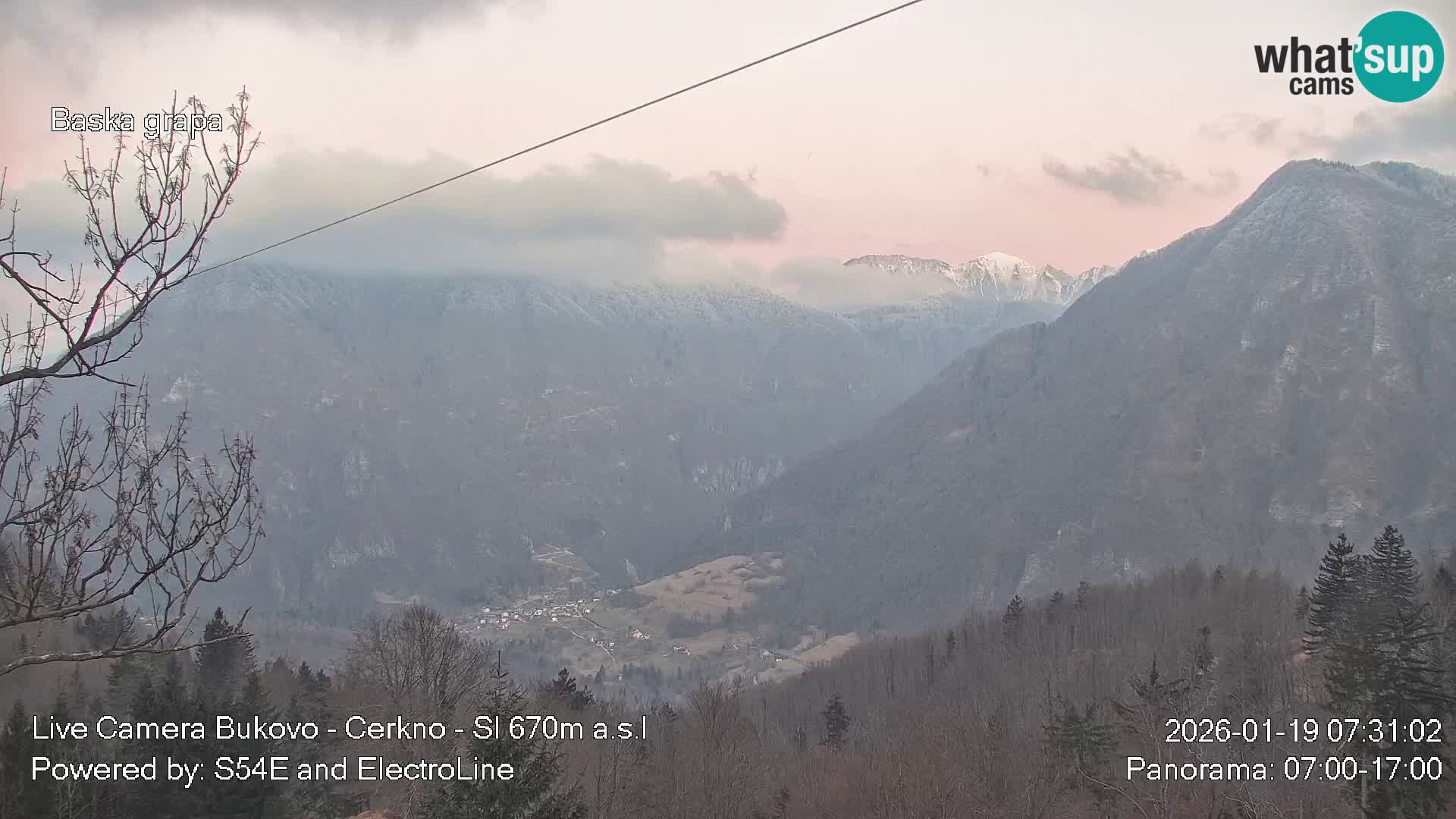 Webcam en vivo Bukovo – Baška grapa | Cerkno | Eslovenia