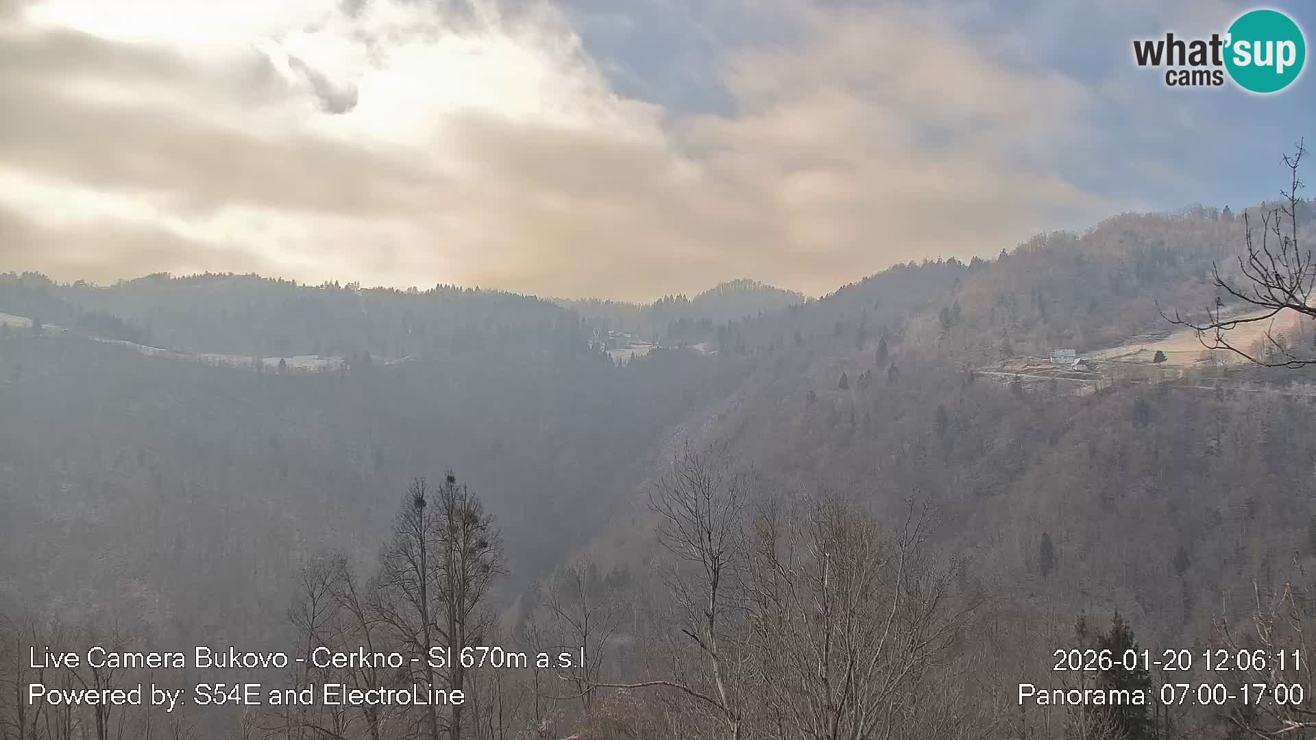 Web kamera Bukovo – Baška grapa | Cerkno | Slovenija