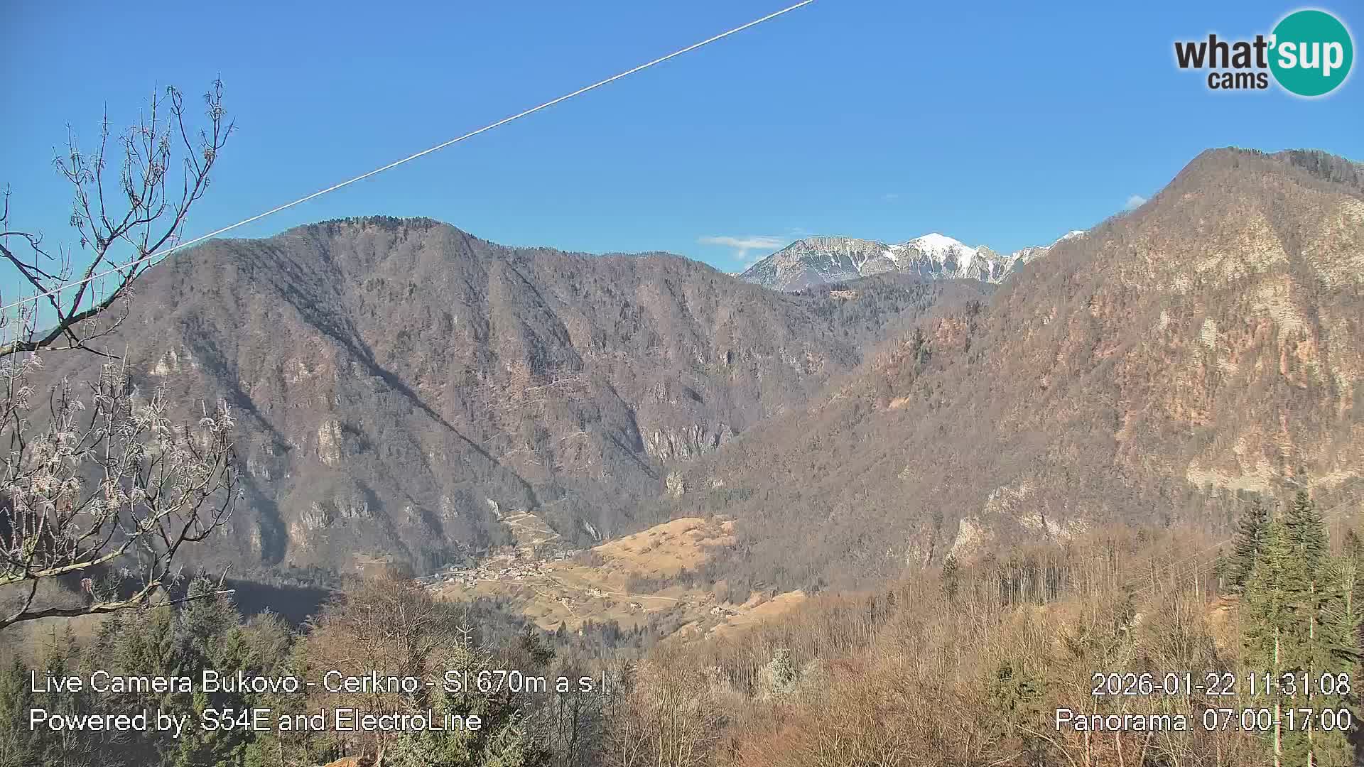Web kamera Bukovo – Baška grapa | Cerkno | Slovenija