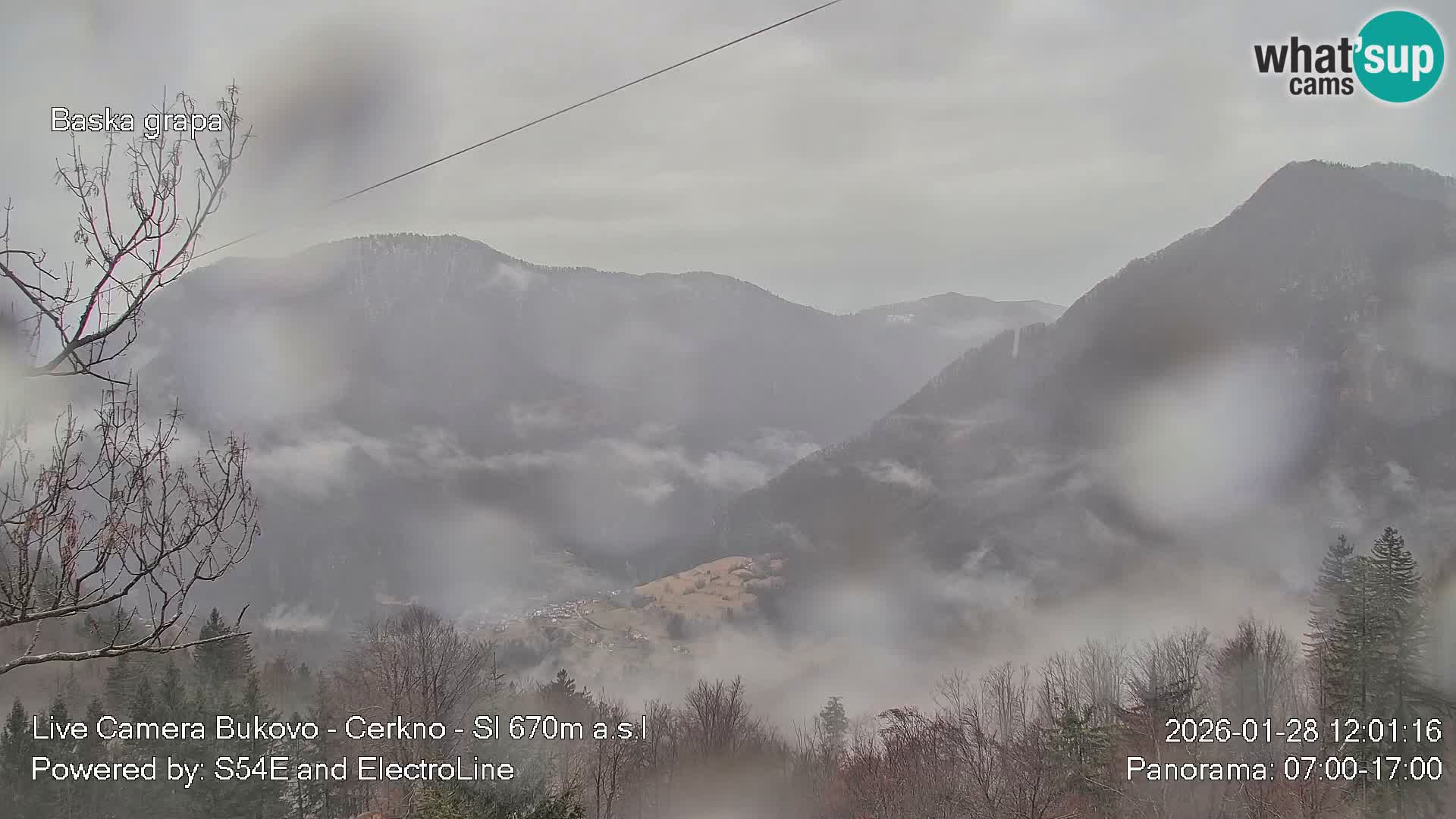 Webcam Bukovo – Baška grapa | Cerkno | Slovenia