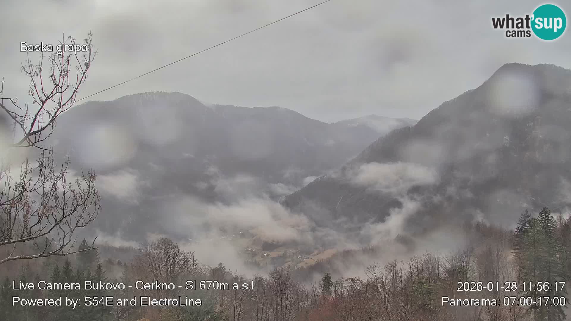 Webcam Bukovo – Baška grapa | Cerkno | Slovenia