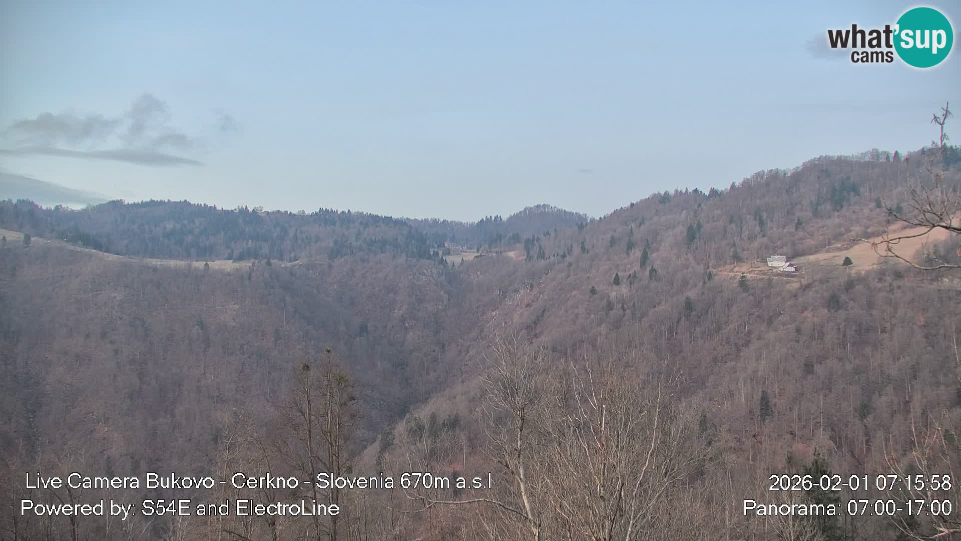 Web kamera Bukovo – Baška grapa | Cerkno | Slovenija