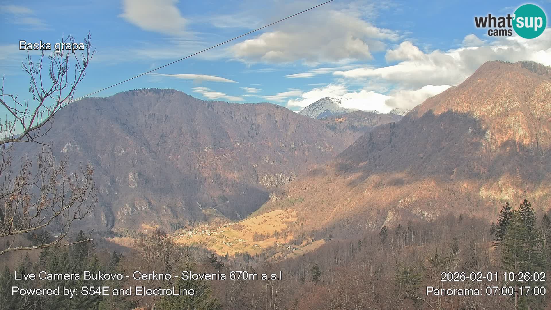 Webcam Bukovo – Baška grapa | Cerkno | Slovenia