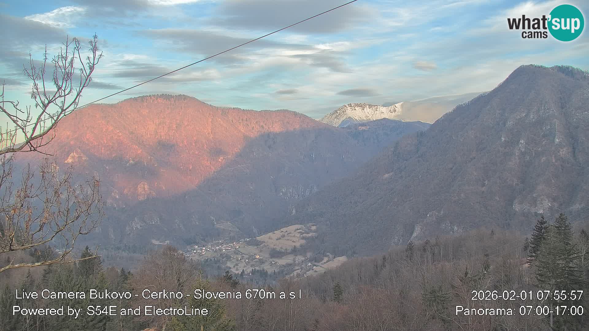 Web kamera Bukovo – Baška grapa | Cerkno | Slovenija