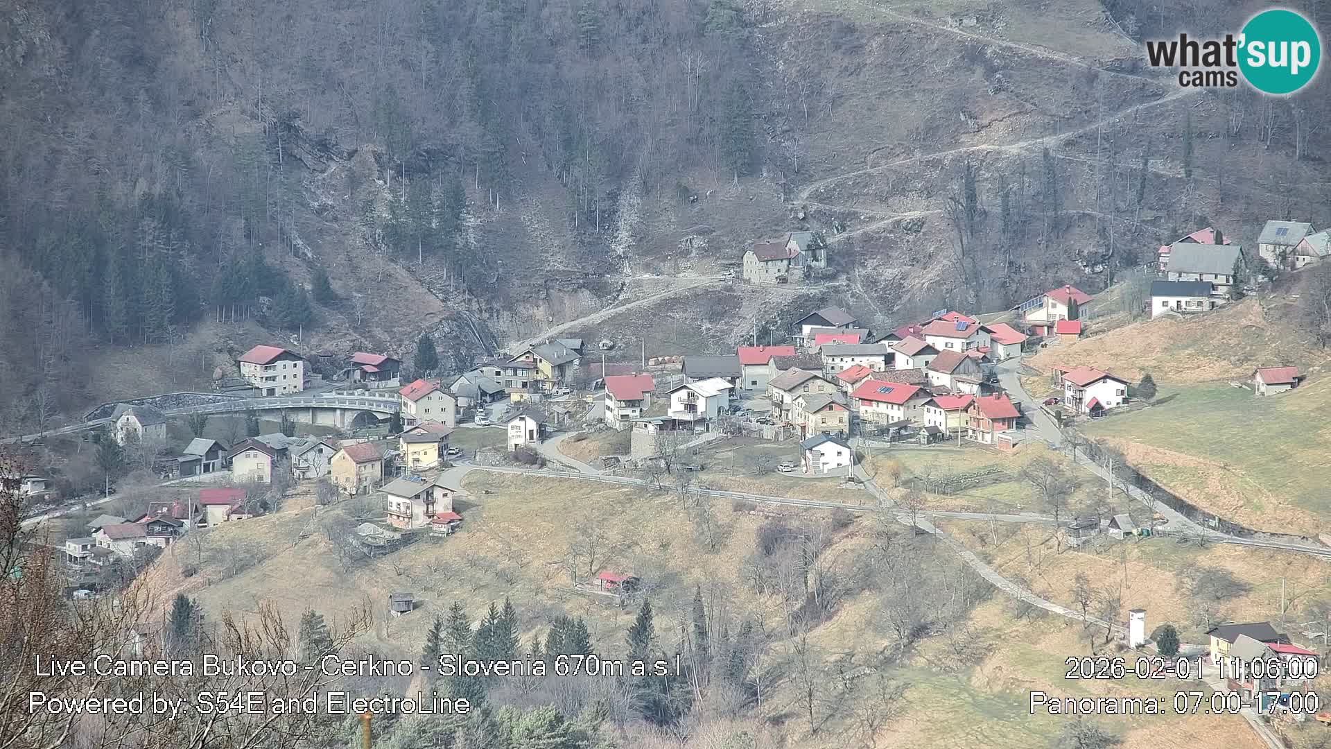 Web kamera Bukovo – Baška grapa | Cerkno | Slovenija