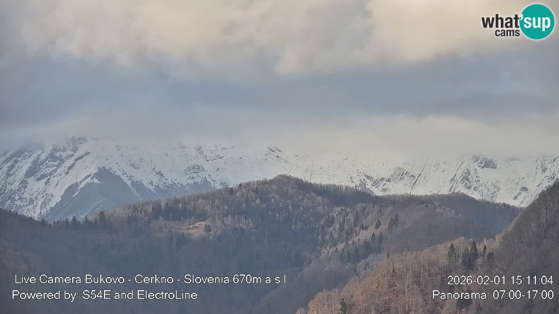 Web kamera Bukovo – Baška grapa | Cerkno | Slovenija
