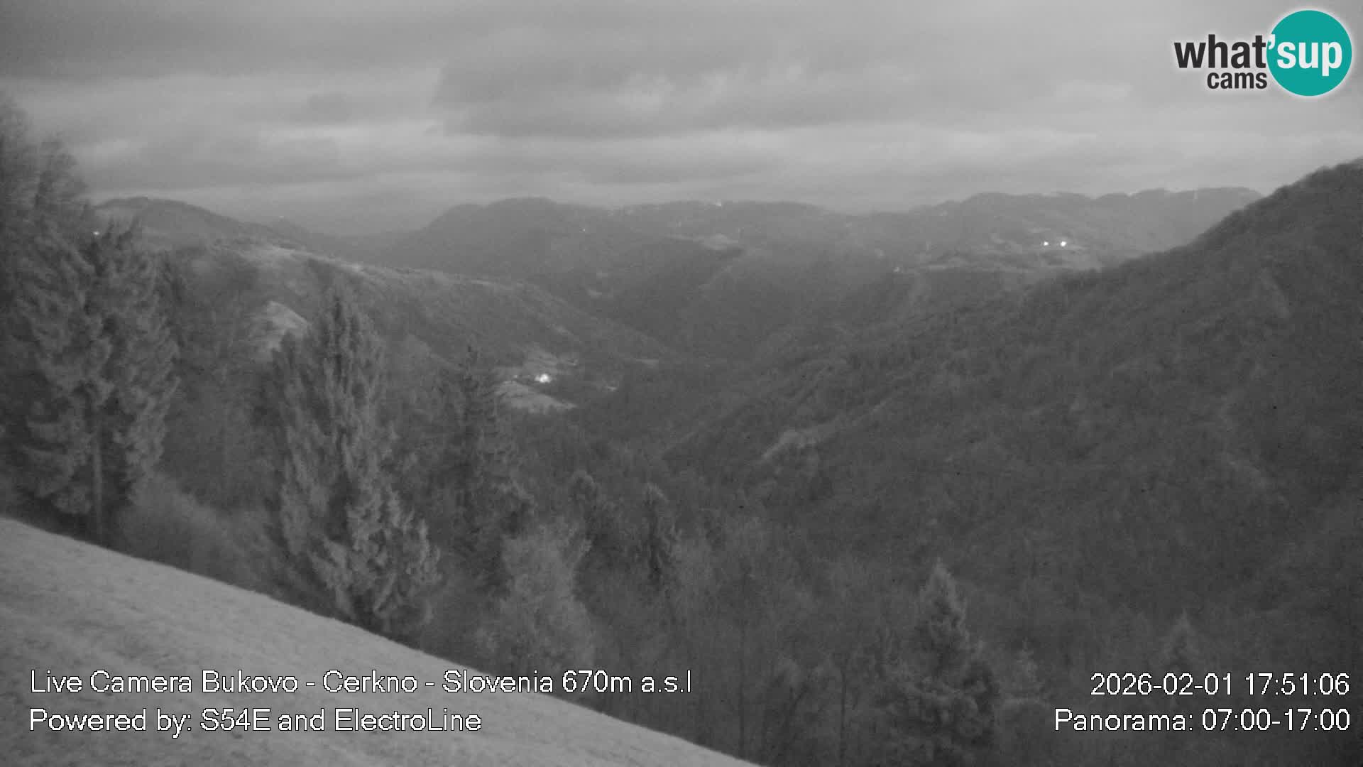 Web kamera Bukovo – Baška grapa | Cerkno | Slovenija