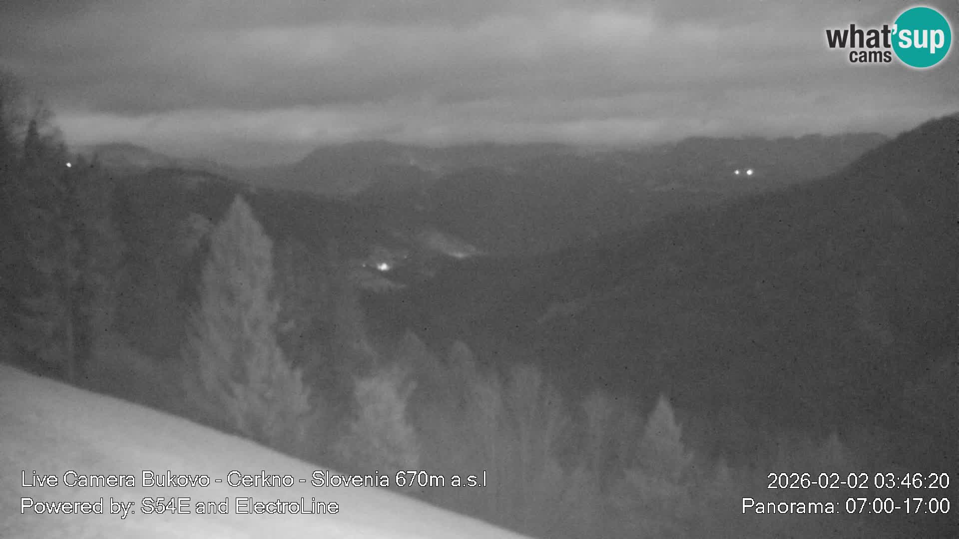 Web kamera Bukovo – Baška grapa | Cerkno | Slovenija