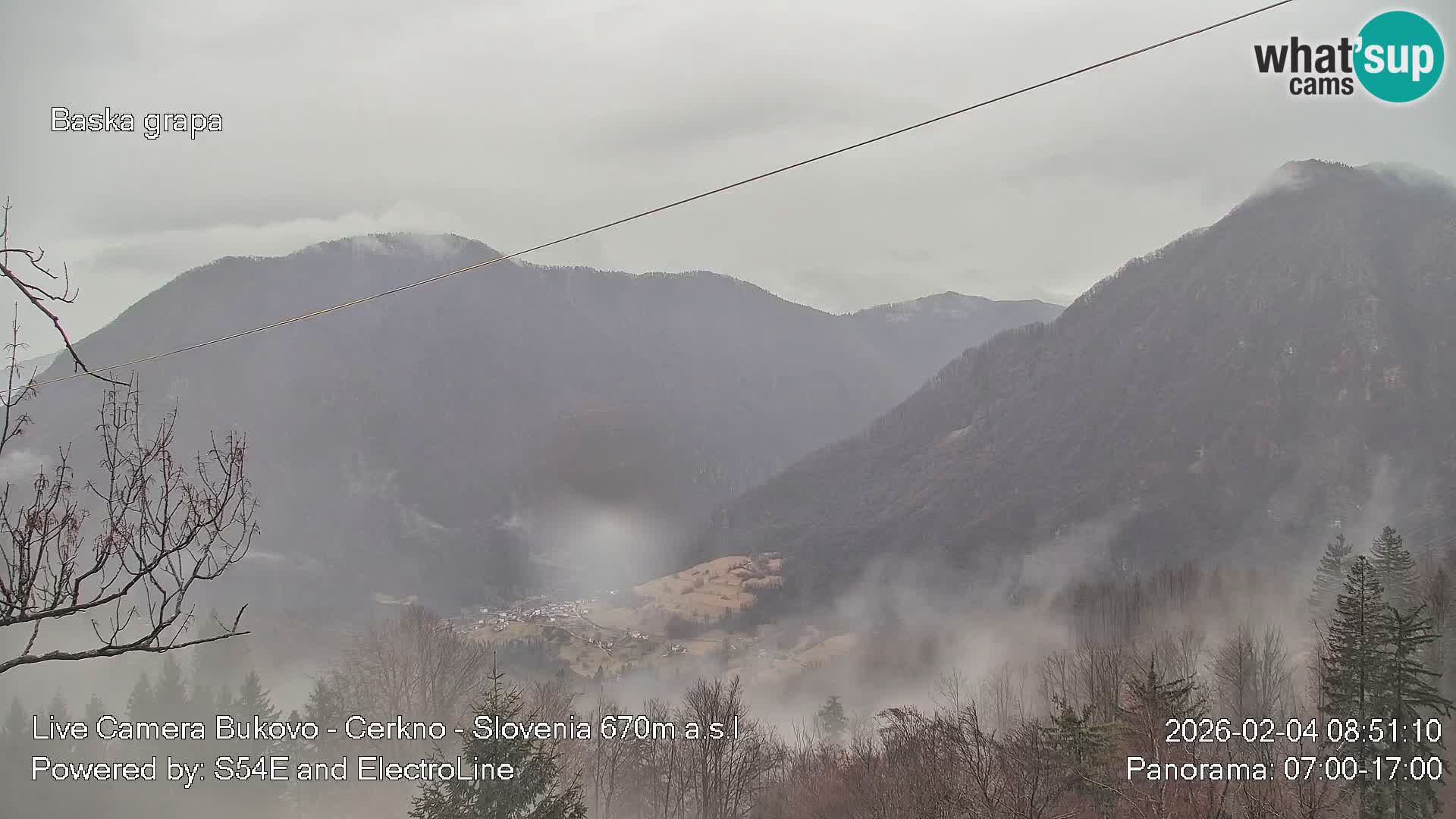 Webcam Bukovo – Baška grapa | Cerkno | Slovénie