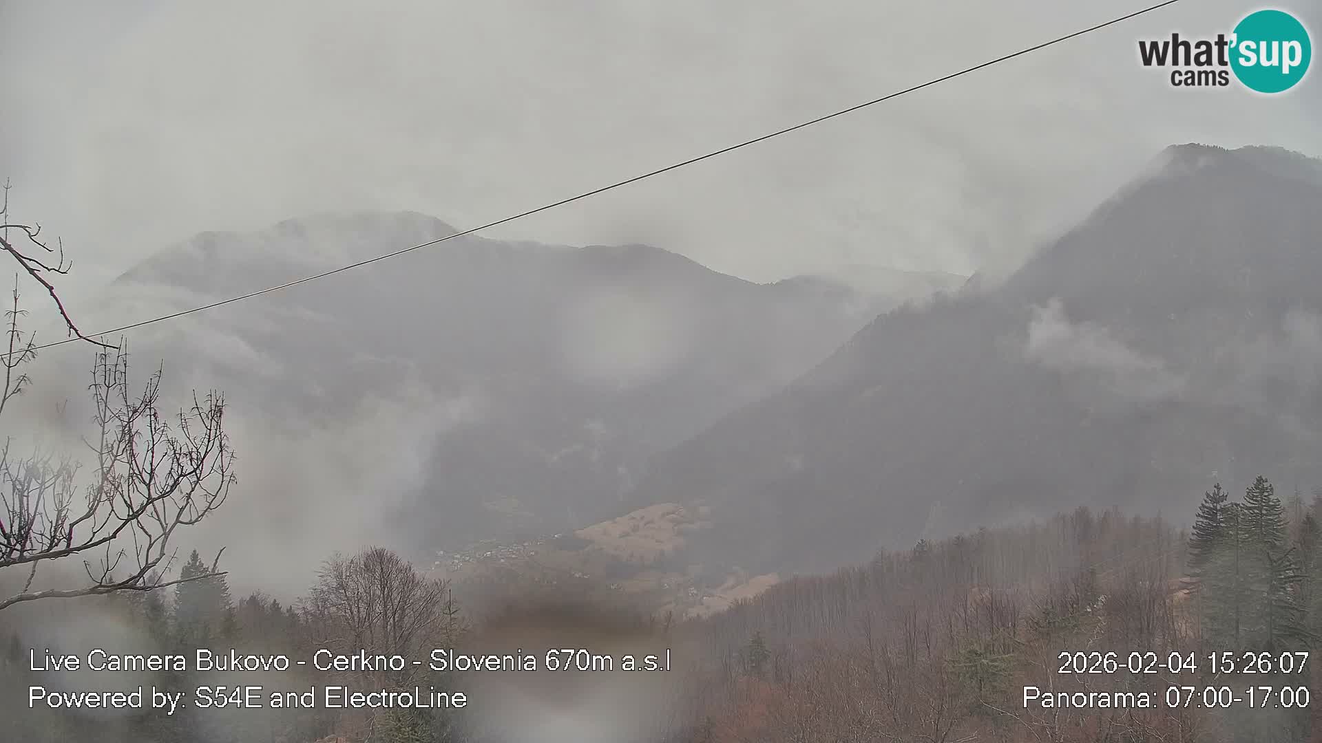 Web kamera Bukovo – Baška grapa | Cerkno | Slovenija