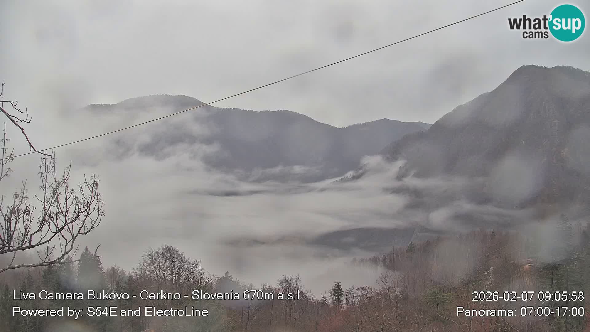 Web kamera Bukovo – Baška grapa | Cerkno | Slovenija