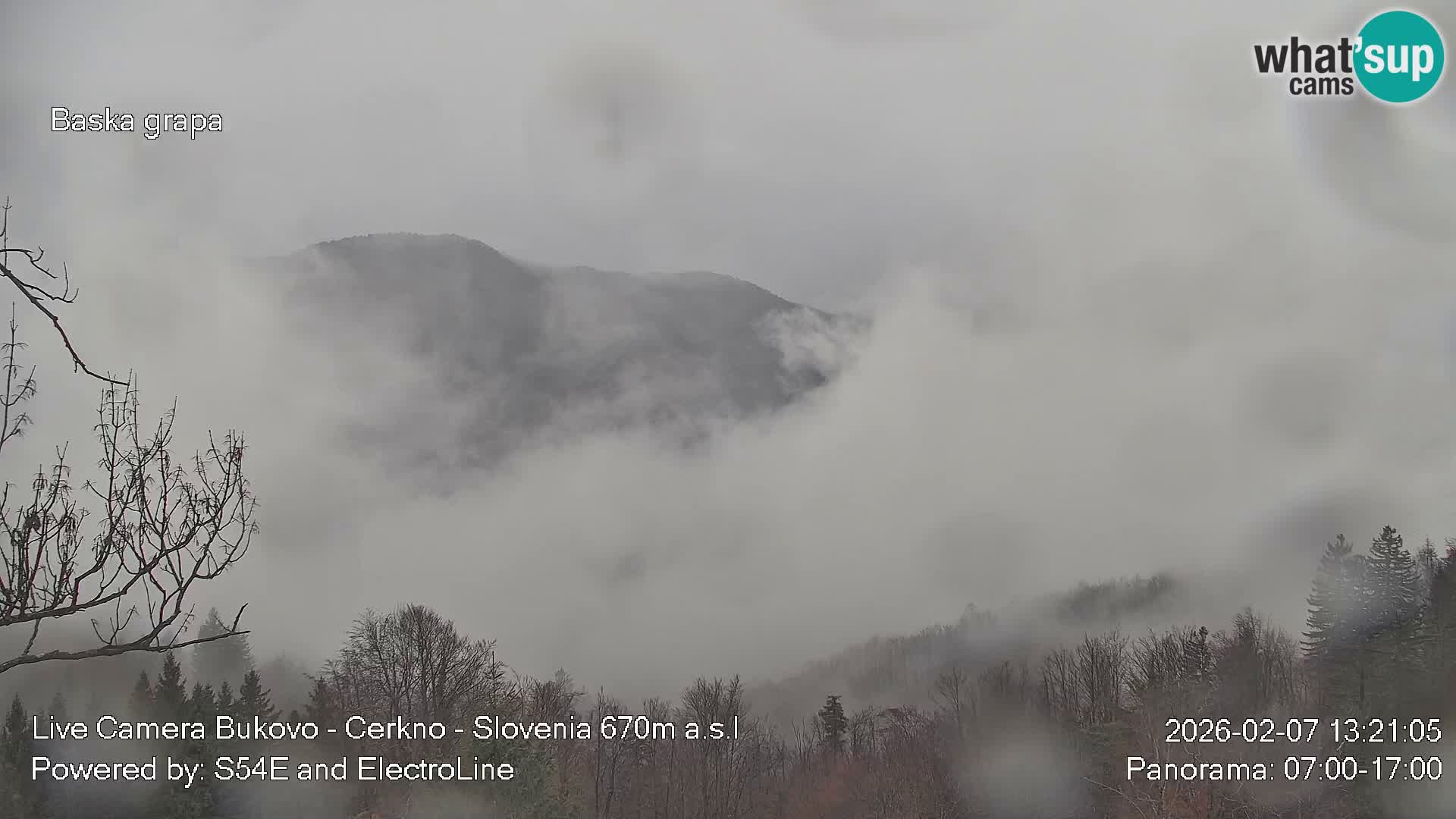 Webcam Bukovo – Baška grapa | Cerkno | Slovénie
