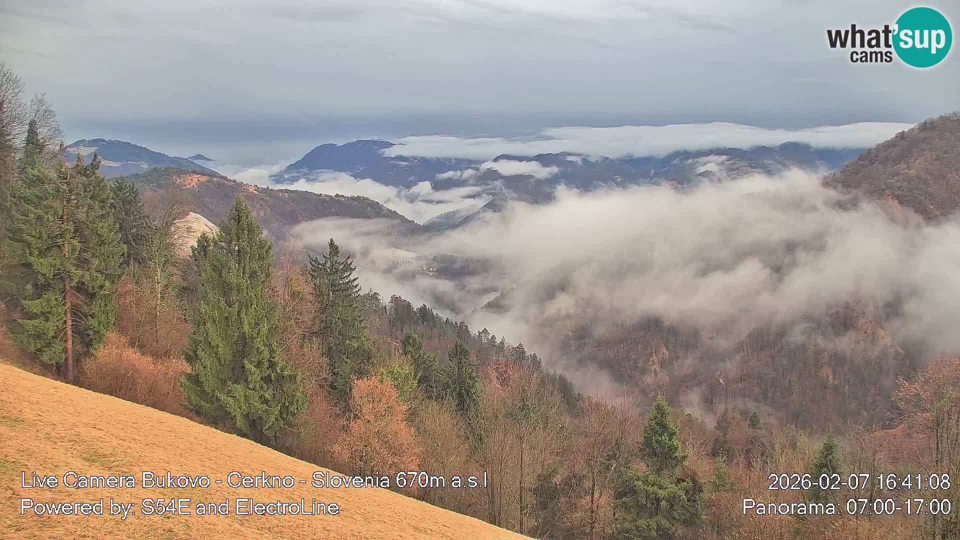 Web kamera Bukovo – Baška grapa | Cerkno | Slovenija