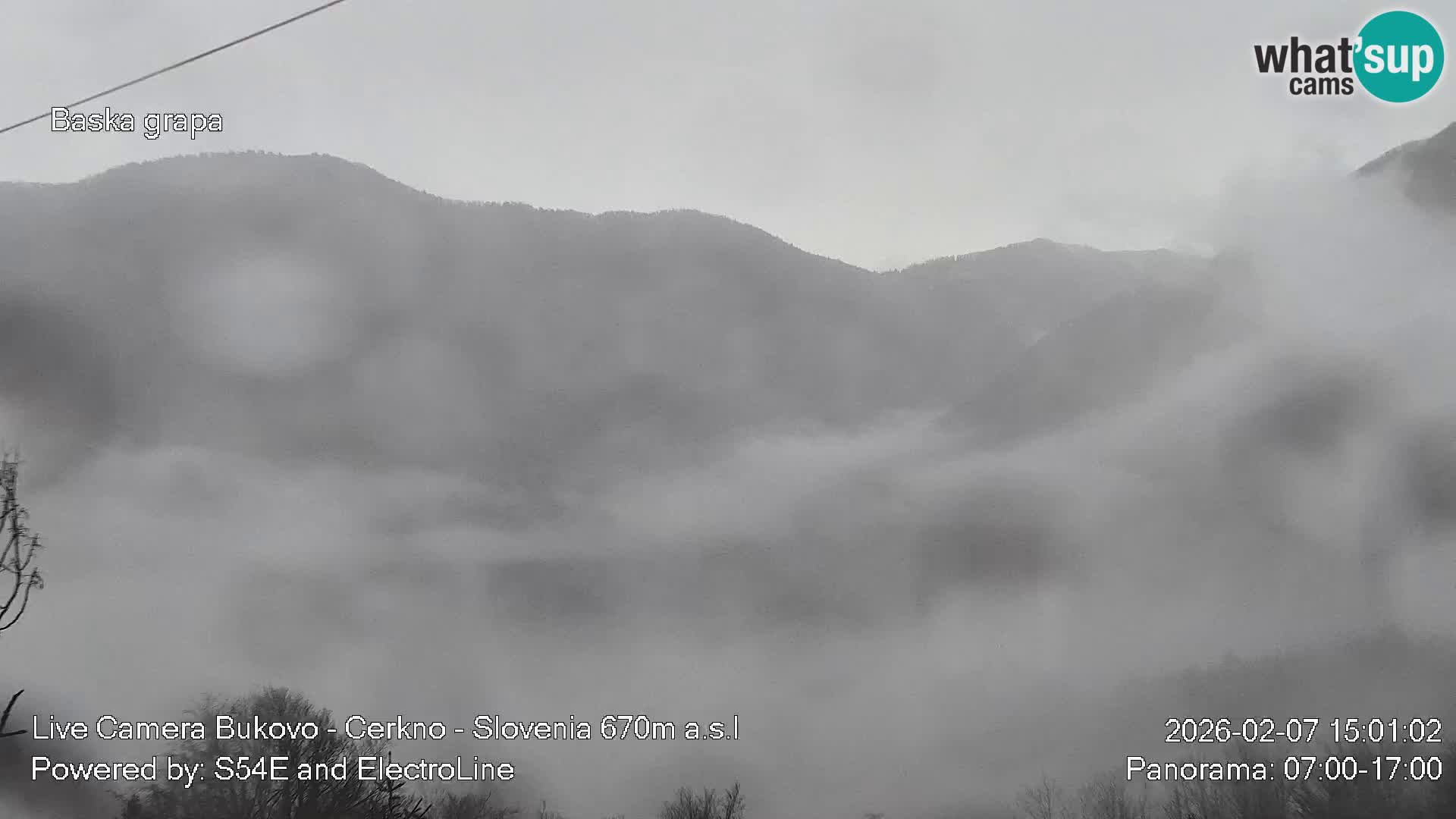 Web kamera Bukovo – Baška grapa | Cerkno | Slovenija