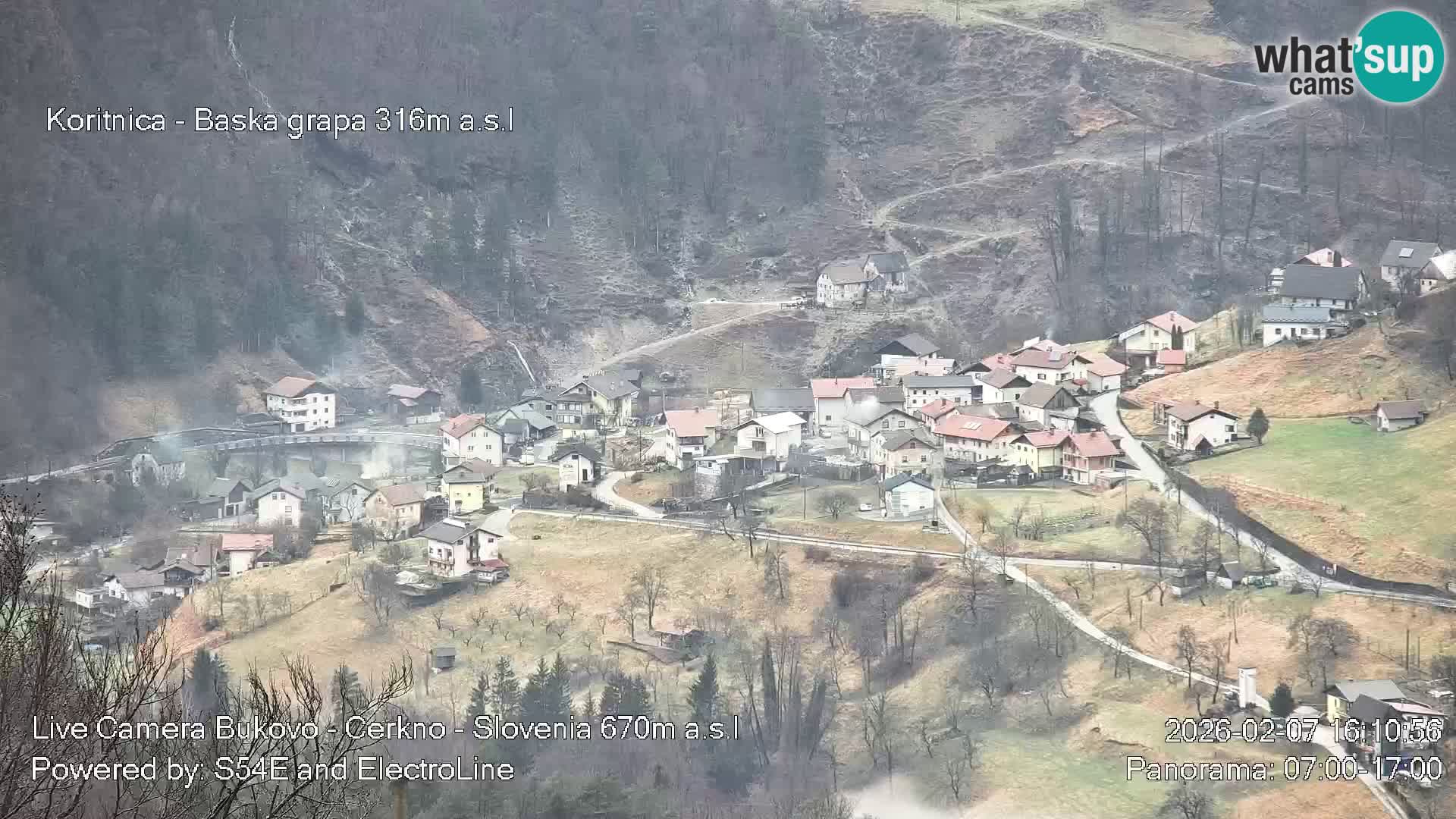 Webcam Bukovo – Baška grapa | Cerkno | Slovénie