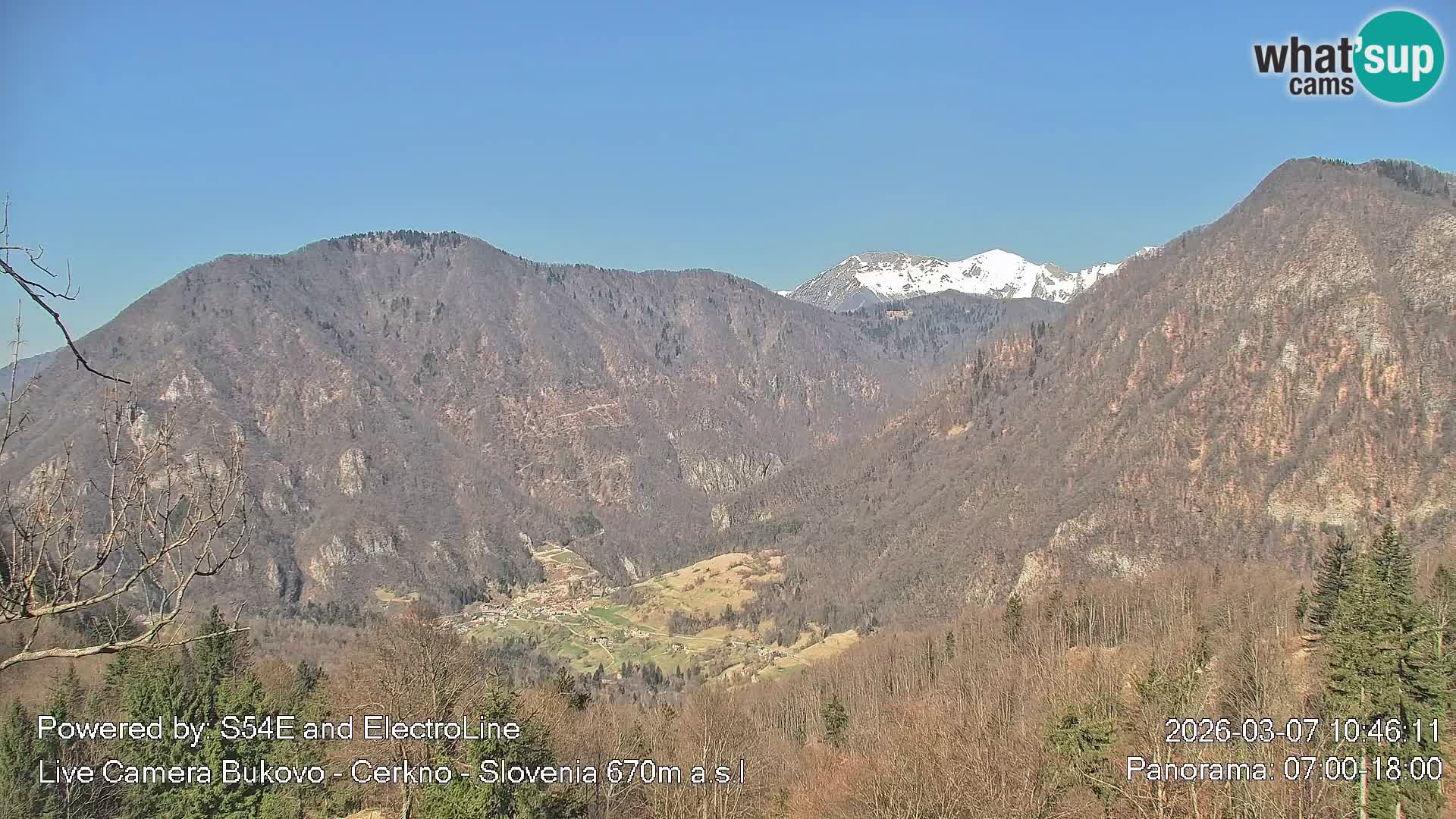 Web kamera Bukovo – Baška grapa | Cerkno | Slovenija