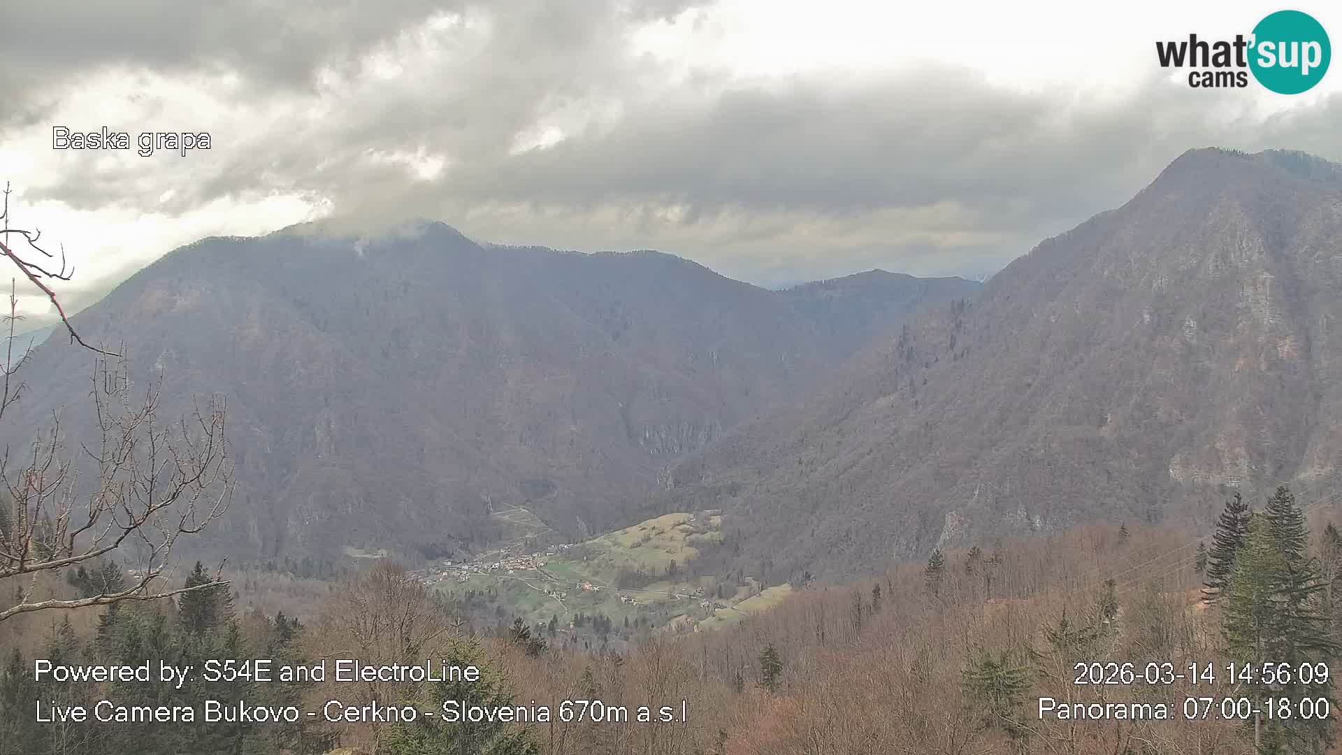 Webcam Bukovo – Baška grapa | Cerkno | Slovenia