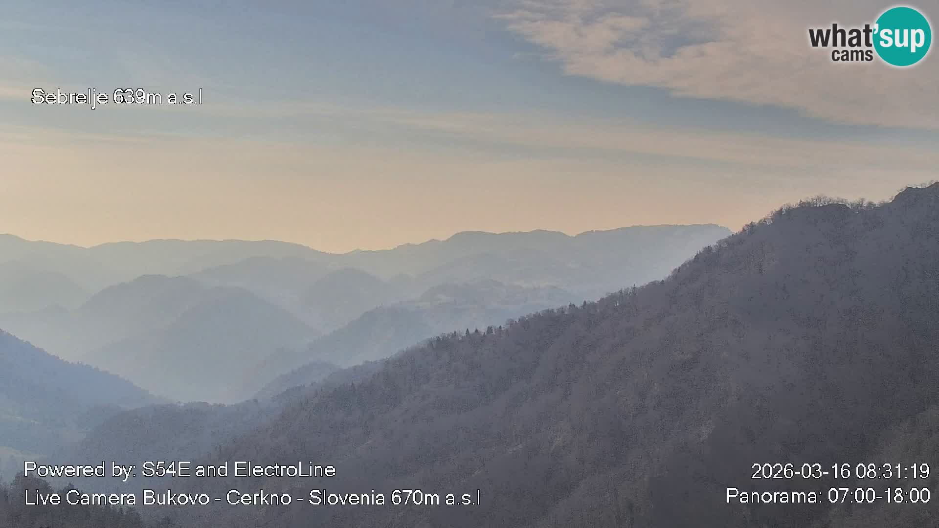 Web kamera Bukovo – Baška grapa | Cerkno | Slovenija