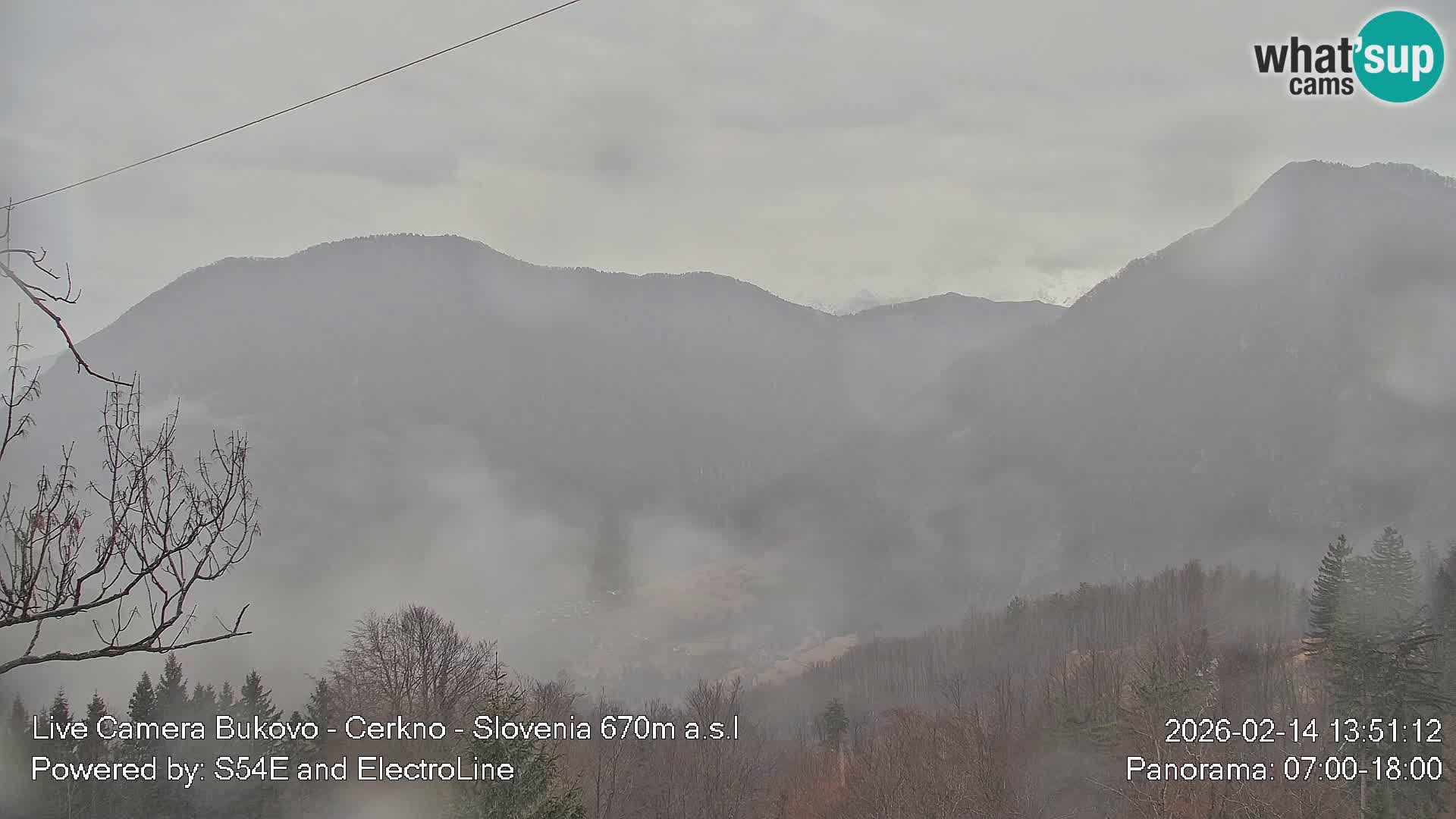 Web kamera Bukovo – Baška grapa | Cerkno | Slovenija