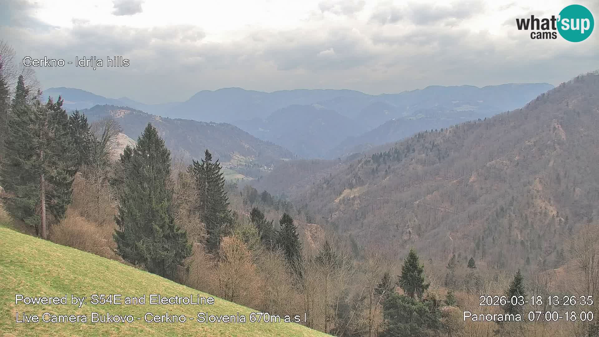 Web kamera Bukovo – Baška grapa | Cerkno | Slovenija