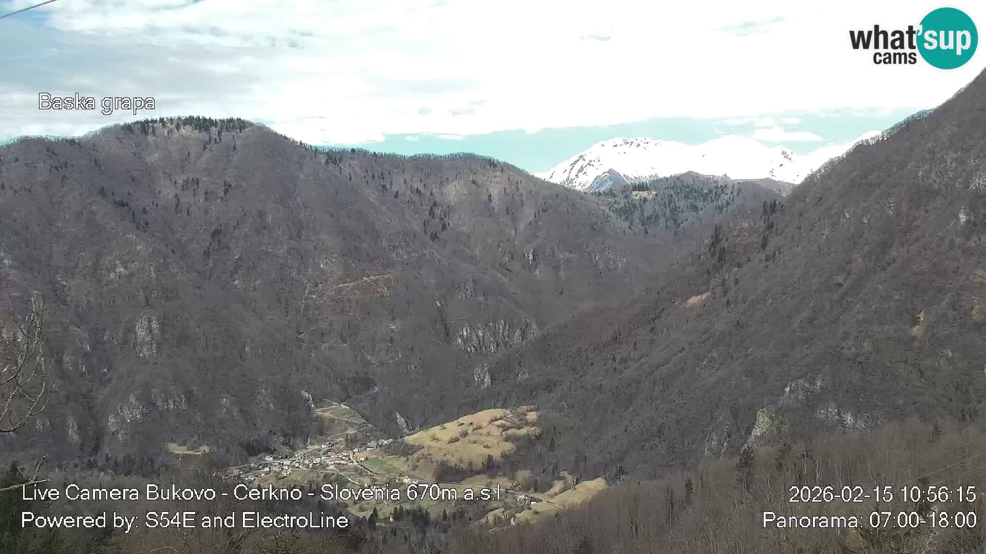 Bukovo Webcam – Baška grapa | Cerkno | Slowenien