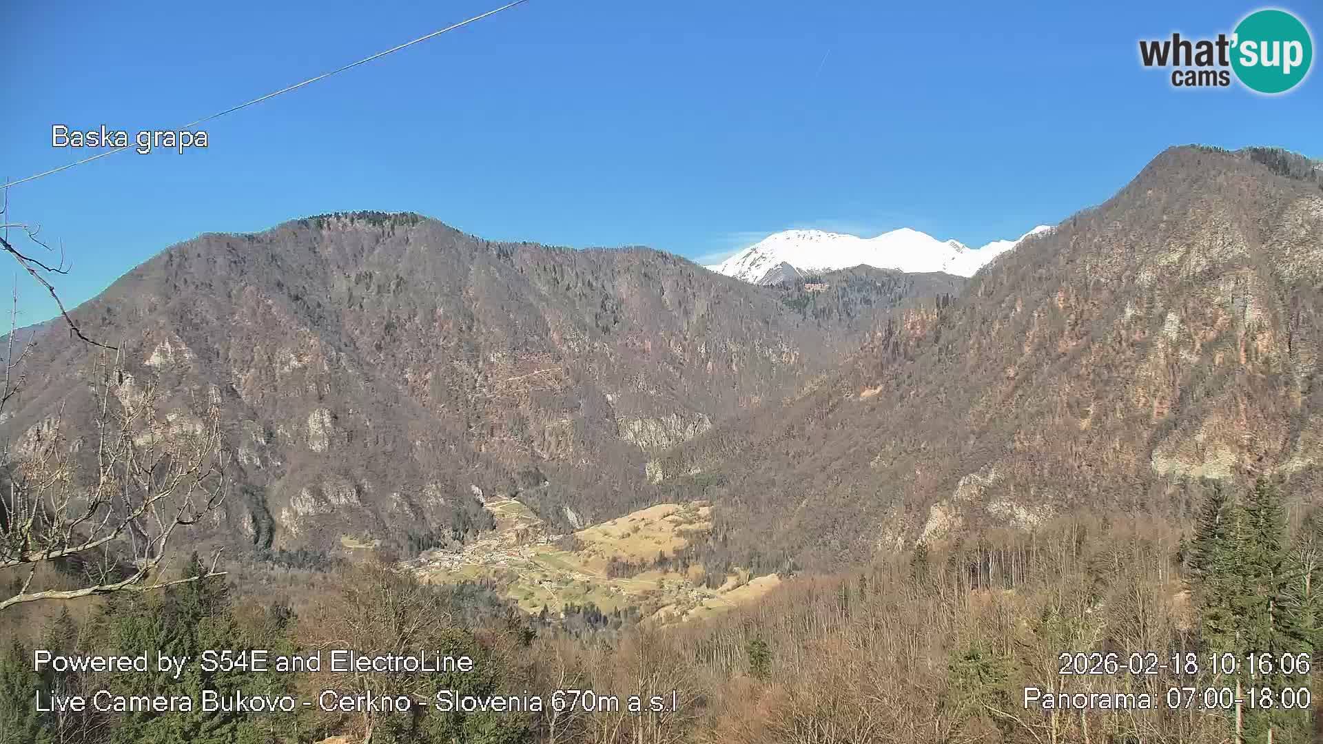 Webcam Bukovo – Baška grapa | Cerkno | Slovenia