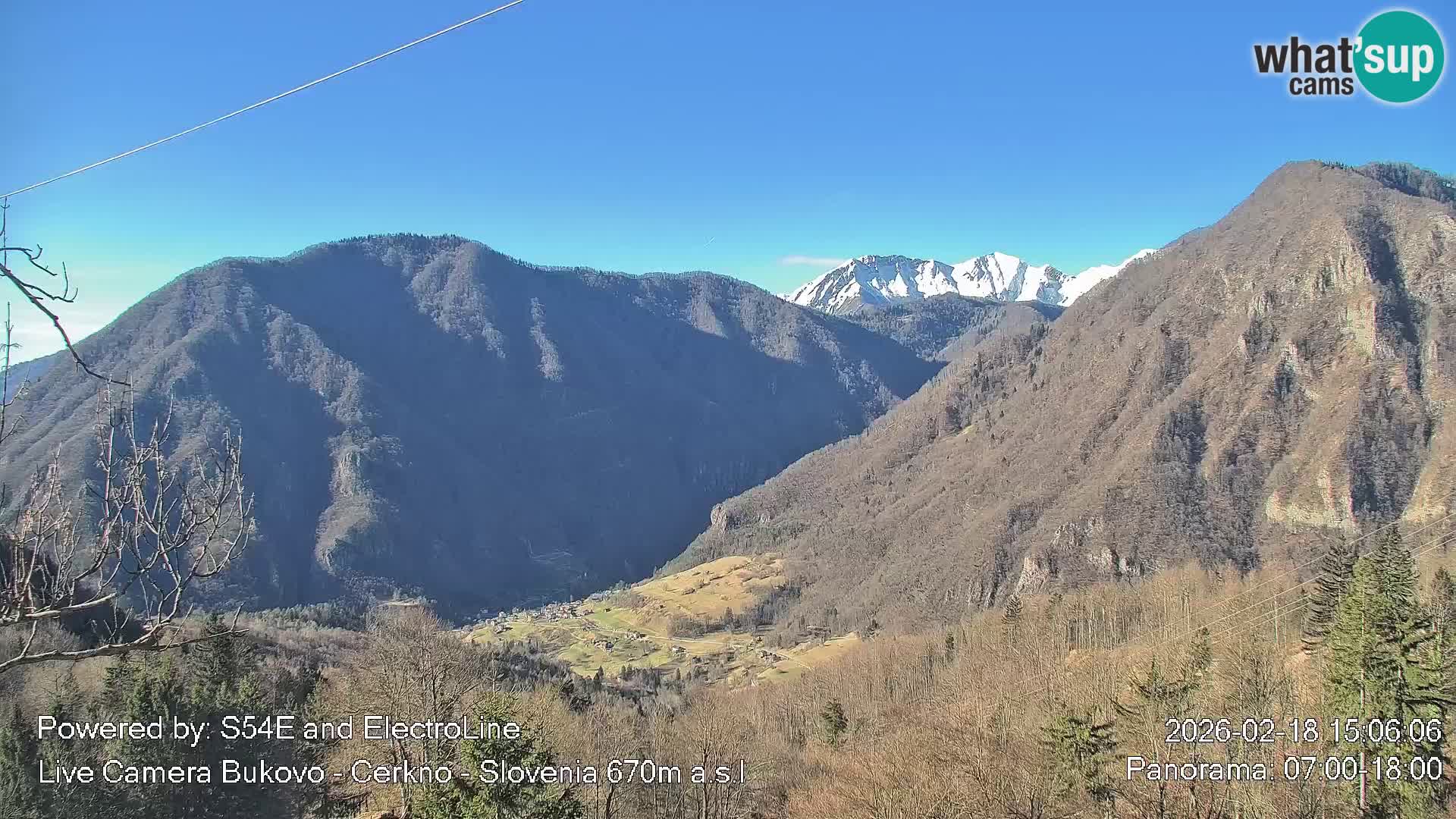 Web kamera Bukovo – Baška grapa | Cerkno | Slovenija