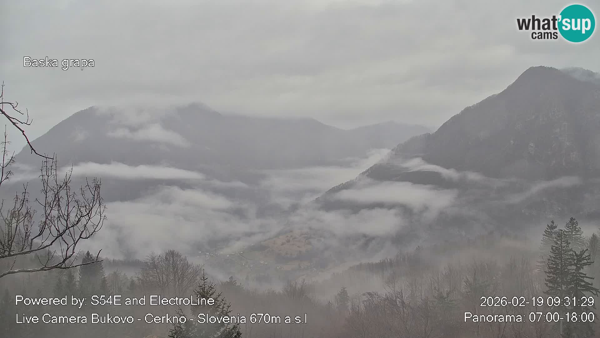 Webcam Bukovo – Baška grapa | Cerkno | Slovenia