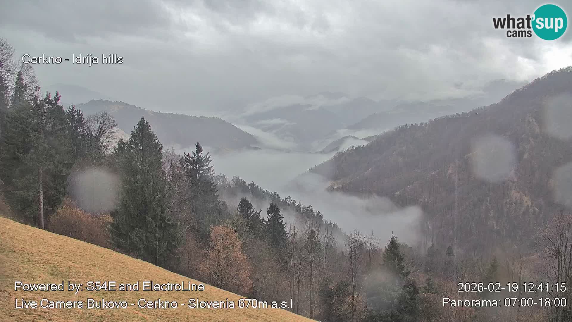 Web kamera Bukovo – Baška grapa | Cerkno | Slovenija