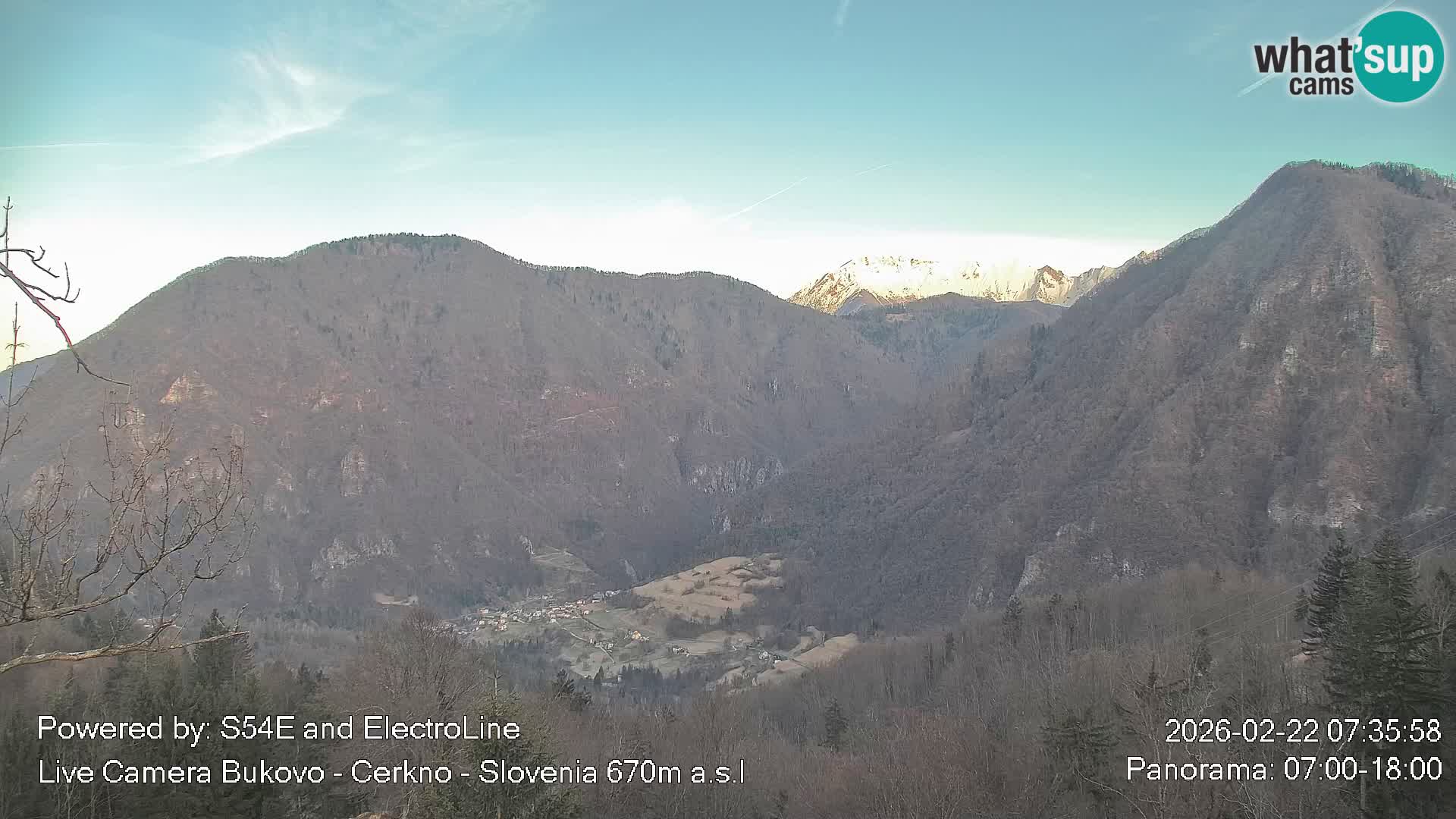 Web kamera Bukovo – Baška grapa | Cerkno | Slovenija