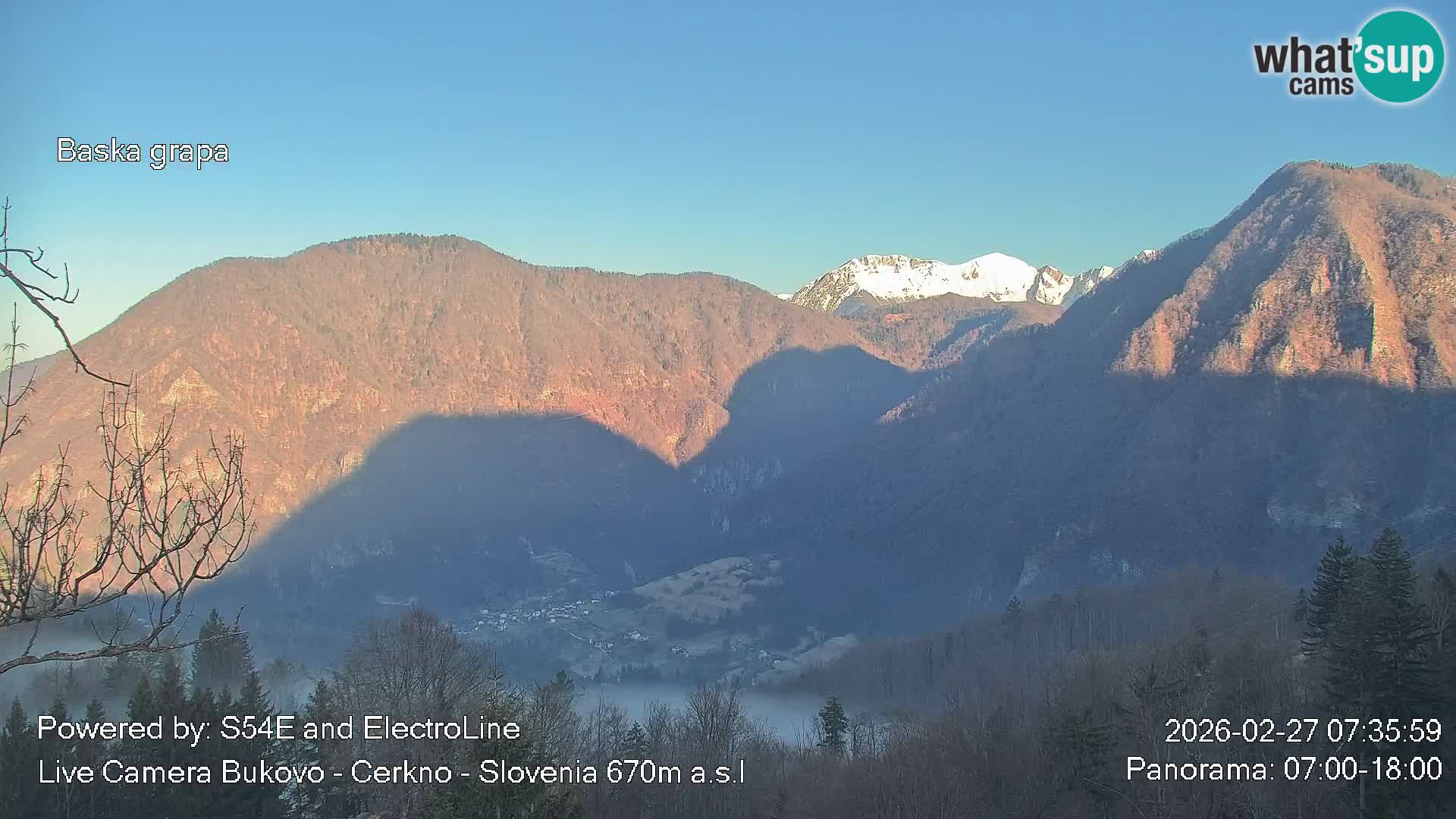 Bukovo Webcam – Baška grapa | Cerkno | Slowenien
