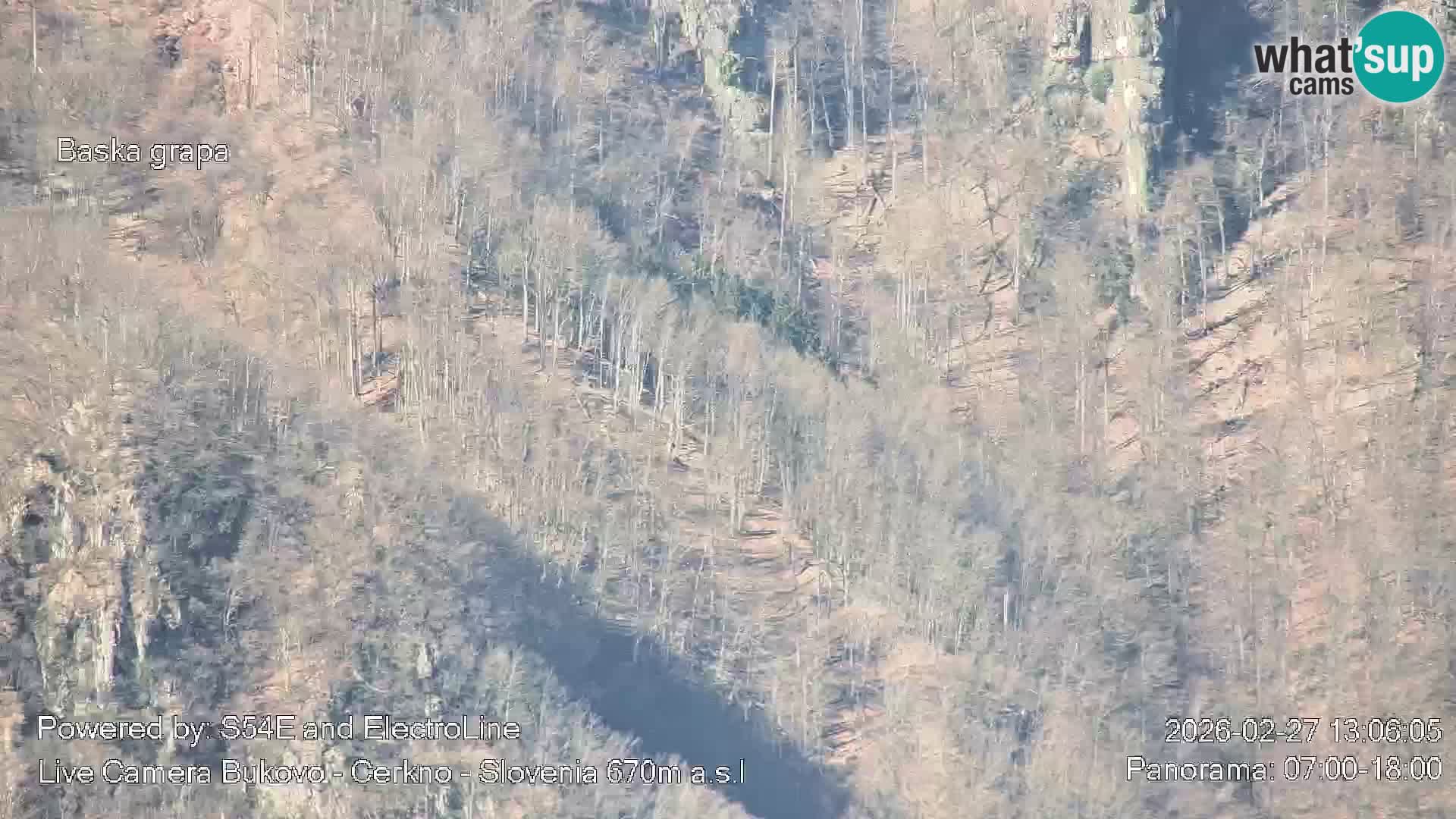 Webcam Bukovo – Baška grapa | Cerkno | Slovénie