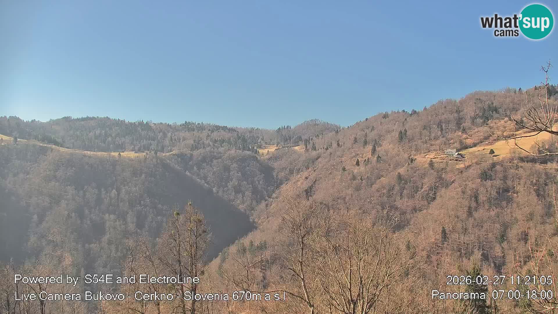 Web kamera Bukovo – Baška grapa | Cerkno | Slovenija