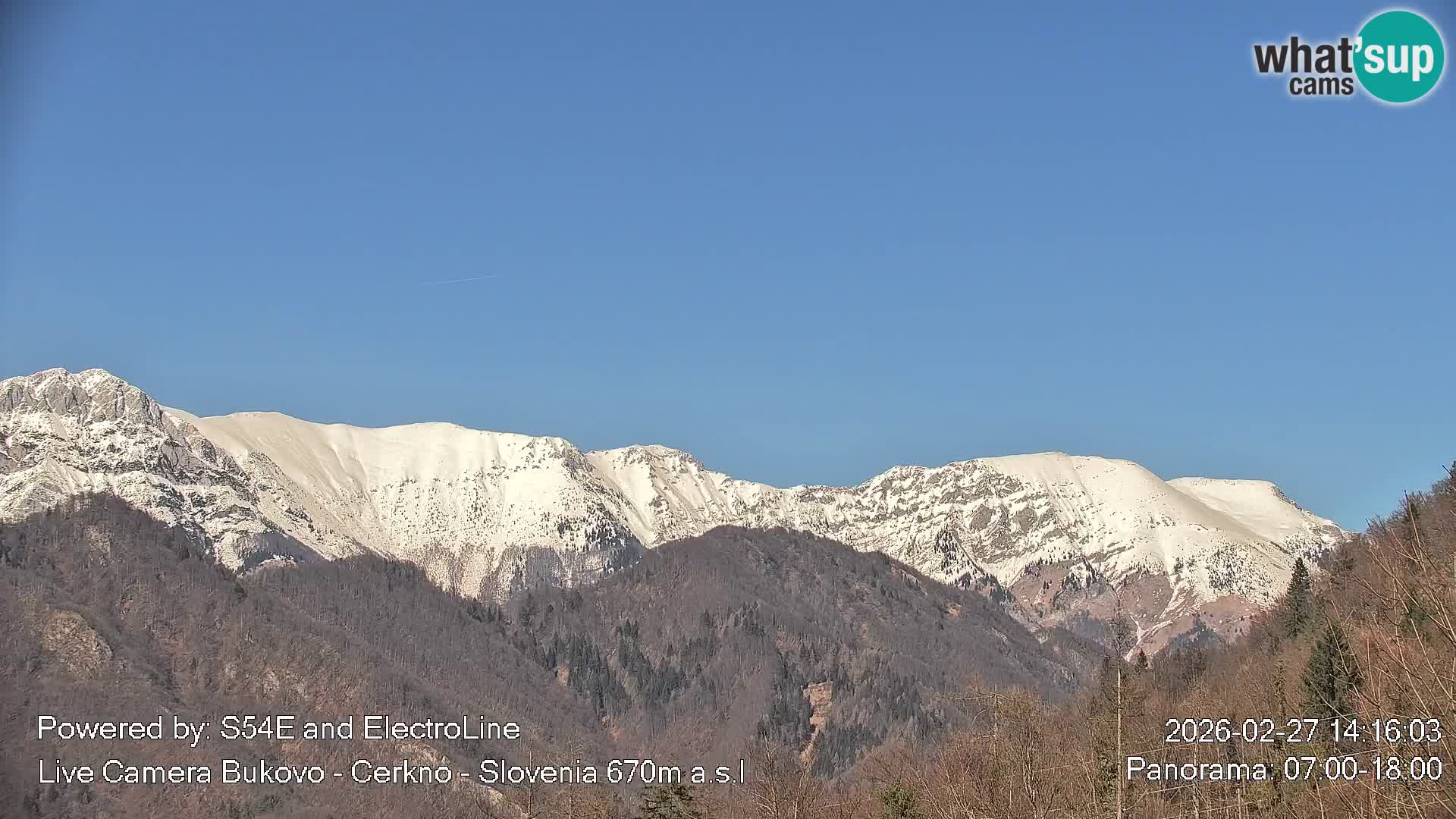 Webcam Bukovo – Baška grapa | Cerkno | Slovénie