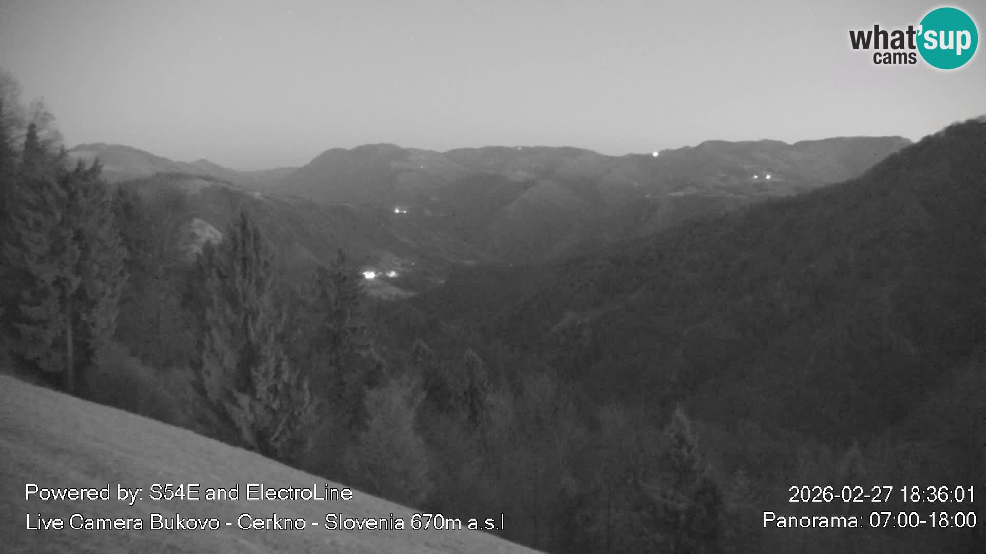 Web kamera Bukovo – Baška grapa | Cerkno | Slovenija